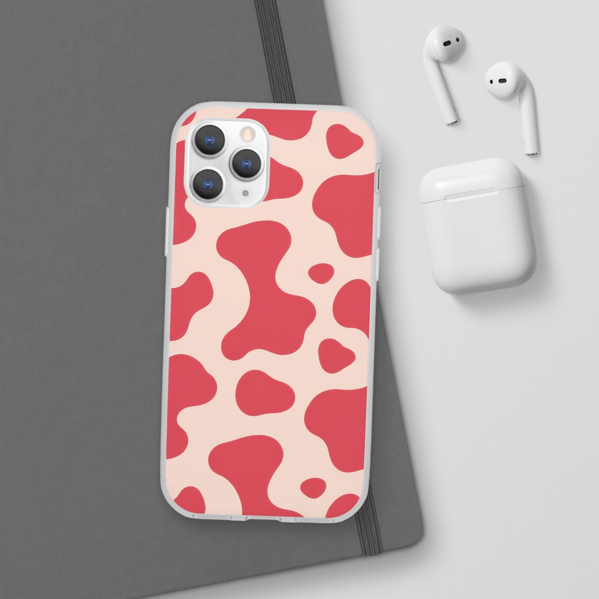 Red Jungle Cow Flexi Cases, Artsulli - Art is Long, Life is Short, Phone Case, , , , , , ,