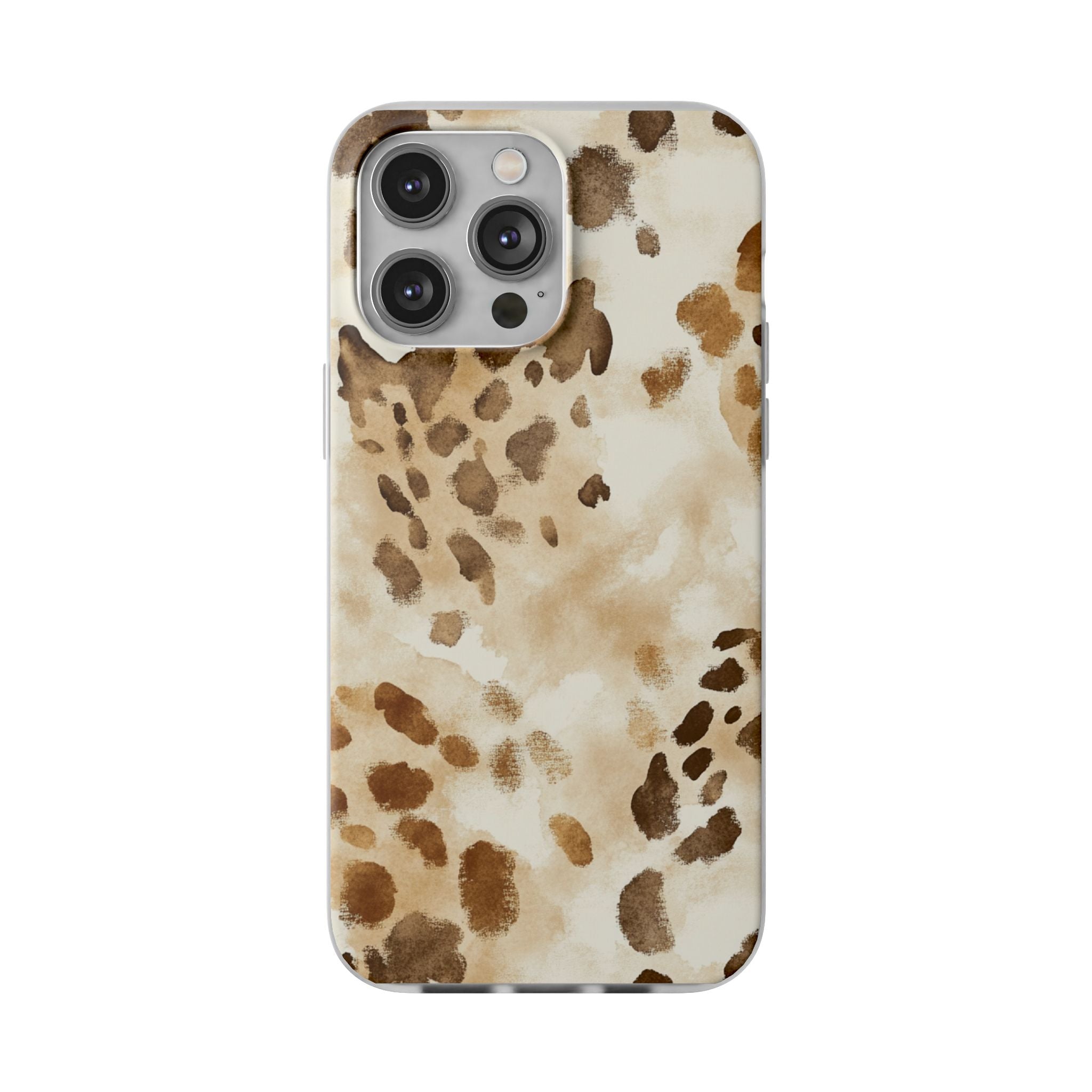 Brown and Beige Watercolor Dalmatian Phone Case, Artsulli - Art is Long, Life is Short, Phone Case, Size, iPhone 14 Pro Max with gift packaging, , , , , 24128205565141388529