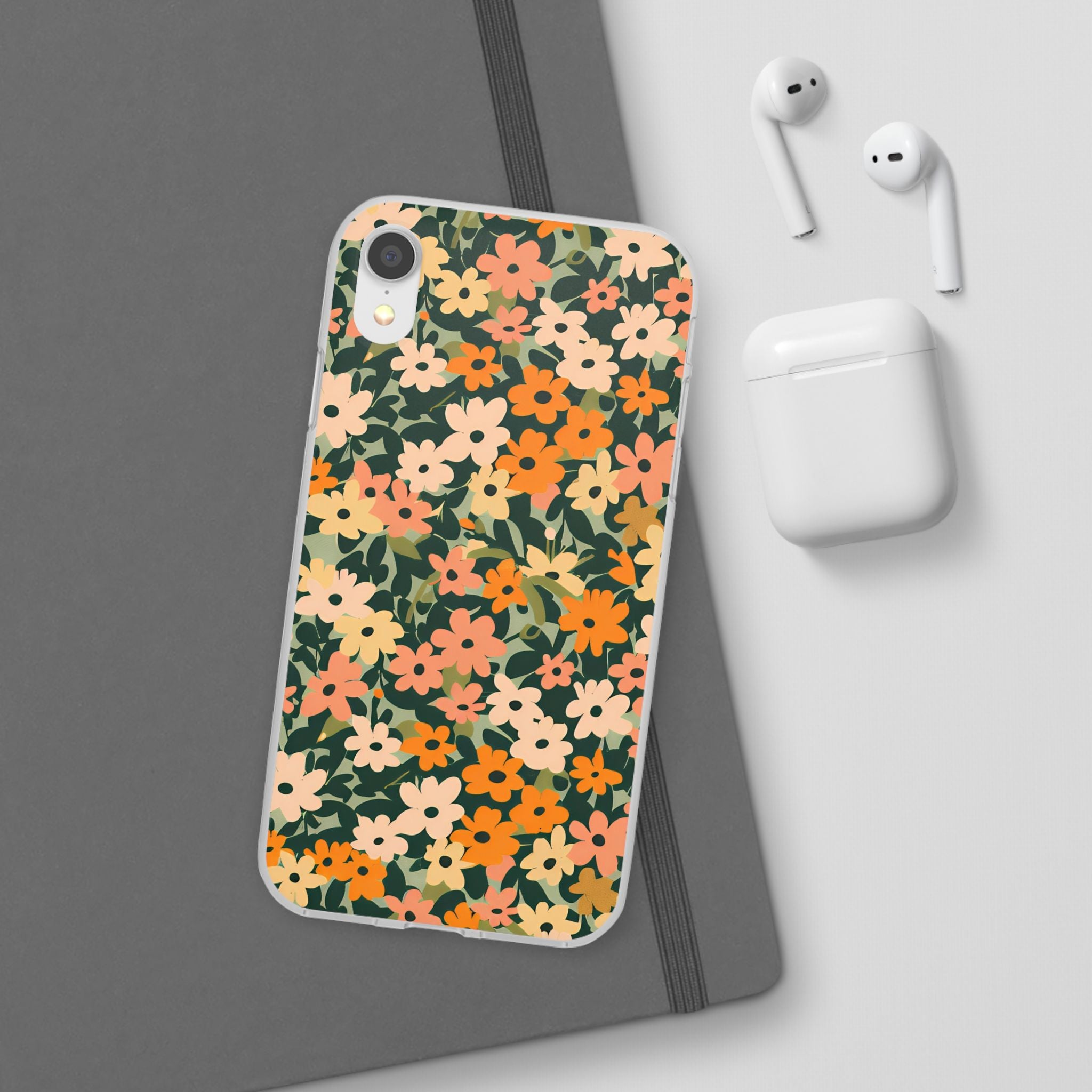Vibrant Floral Clear Phone Case, Artsulli - Art is Long, Life is Short, Phone Case, , , , , , ,