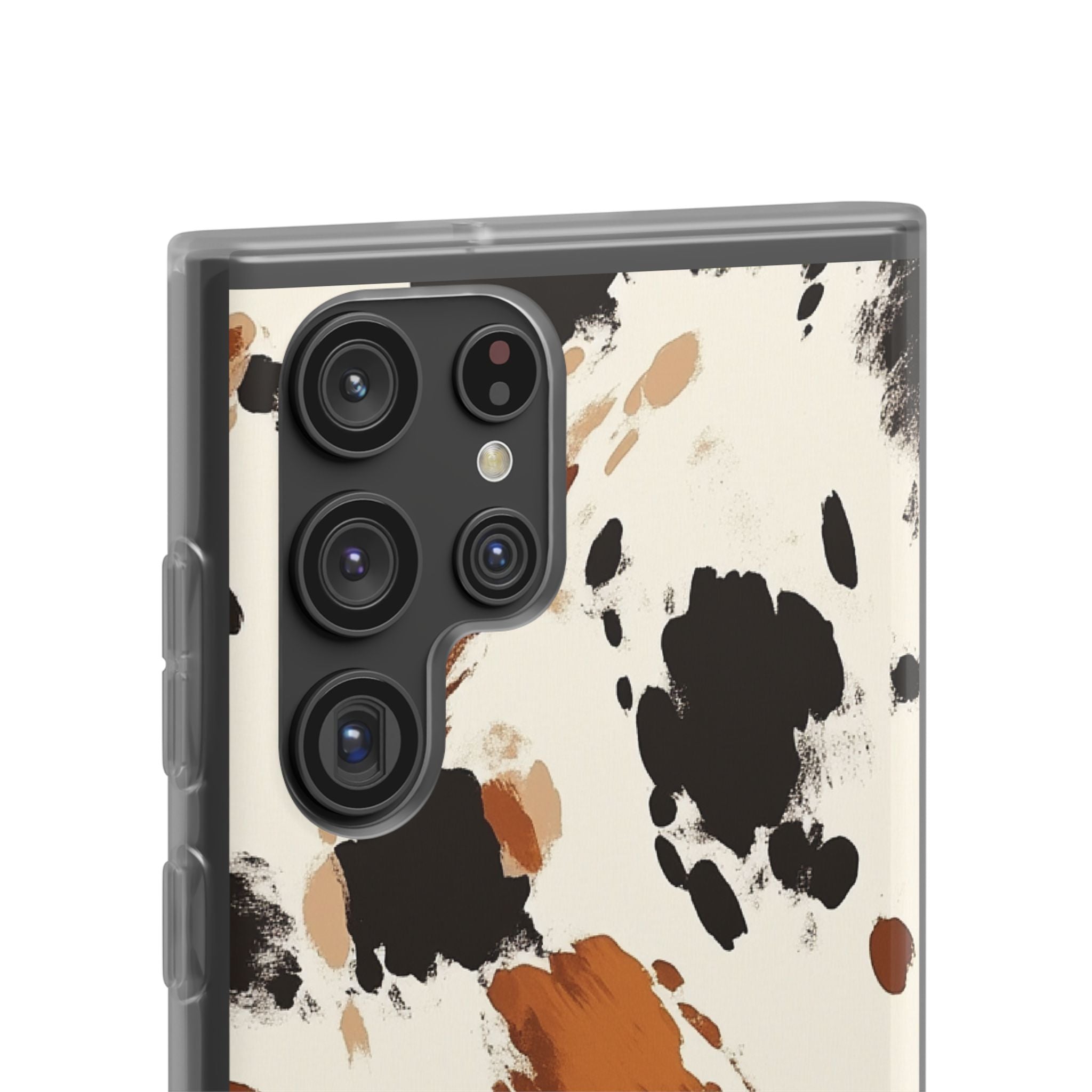 Brown Cow Print Phone Case, Artsulli - Art is Long, Life is Short, Phone Case, , , , , , ,