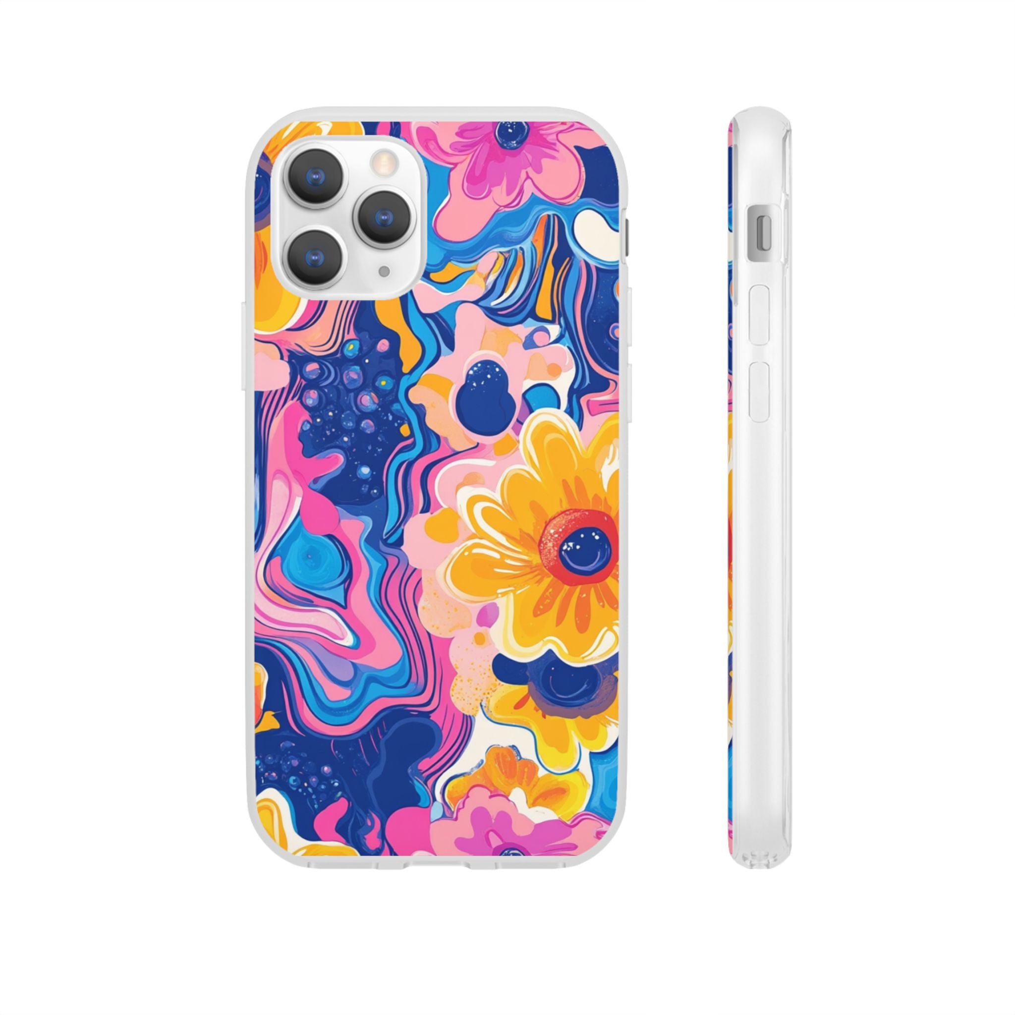 Psychedelic Floral iPhone Case, Artsulli - Art is Long, Life is Short, Phone Case, Size, iPhone 11 Pro, , , , , 97874703318425769446
