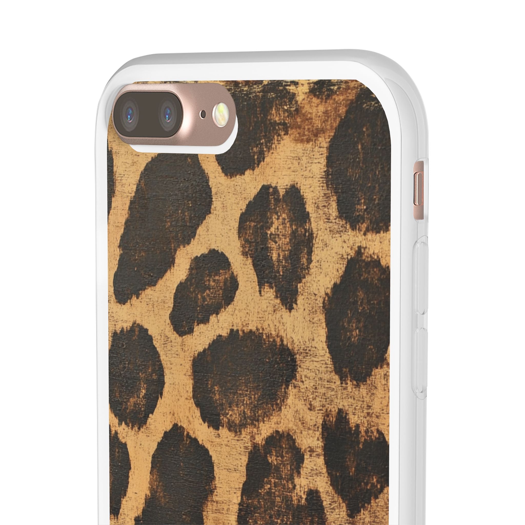 Brown Leopard Print iPhone Case, Artsulli - Art is Long, Life is Short, Phone Case, , , , , , ,