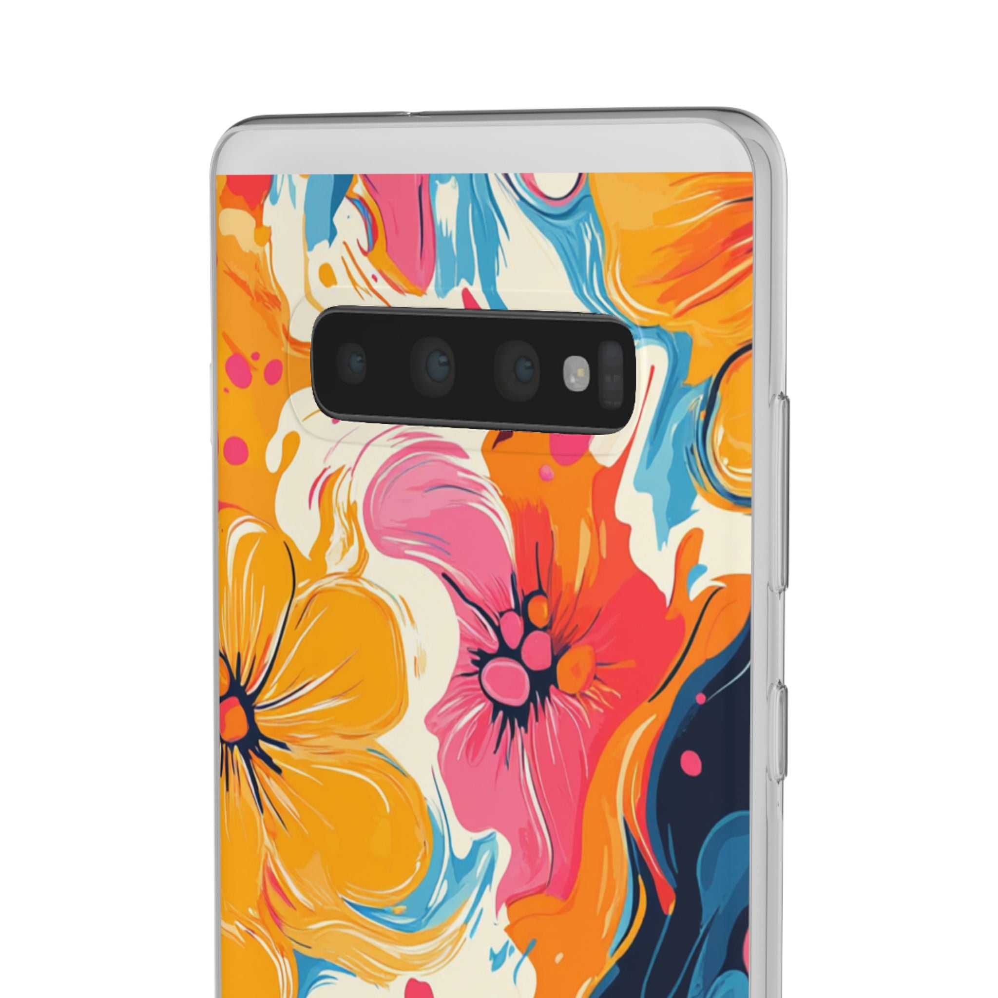 Vibrant Abstract Floral Flexi Case, Artsulli - Art is Long, Life is Short, Phone Case, , , , , , ,