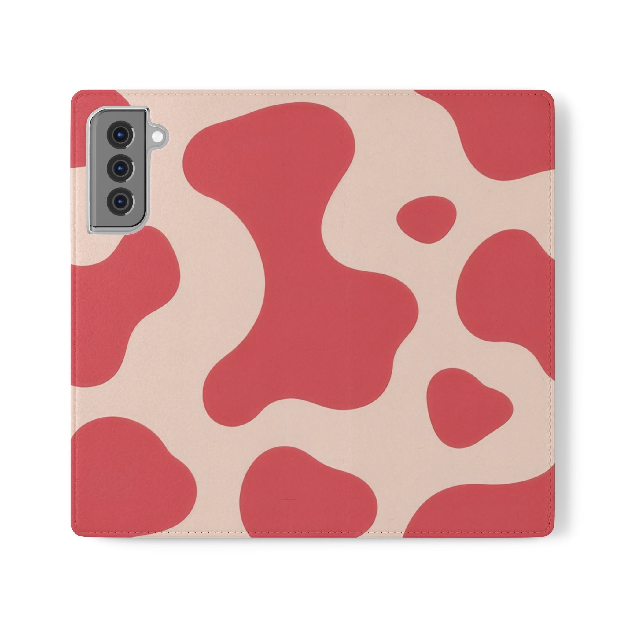 Red Jungle Cow Flip Cases, Artsulli - Art is Long, Life is Short, Phone Case, Size, Samsung Galaxy S21 Plus, , , , , 52625042341542657261