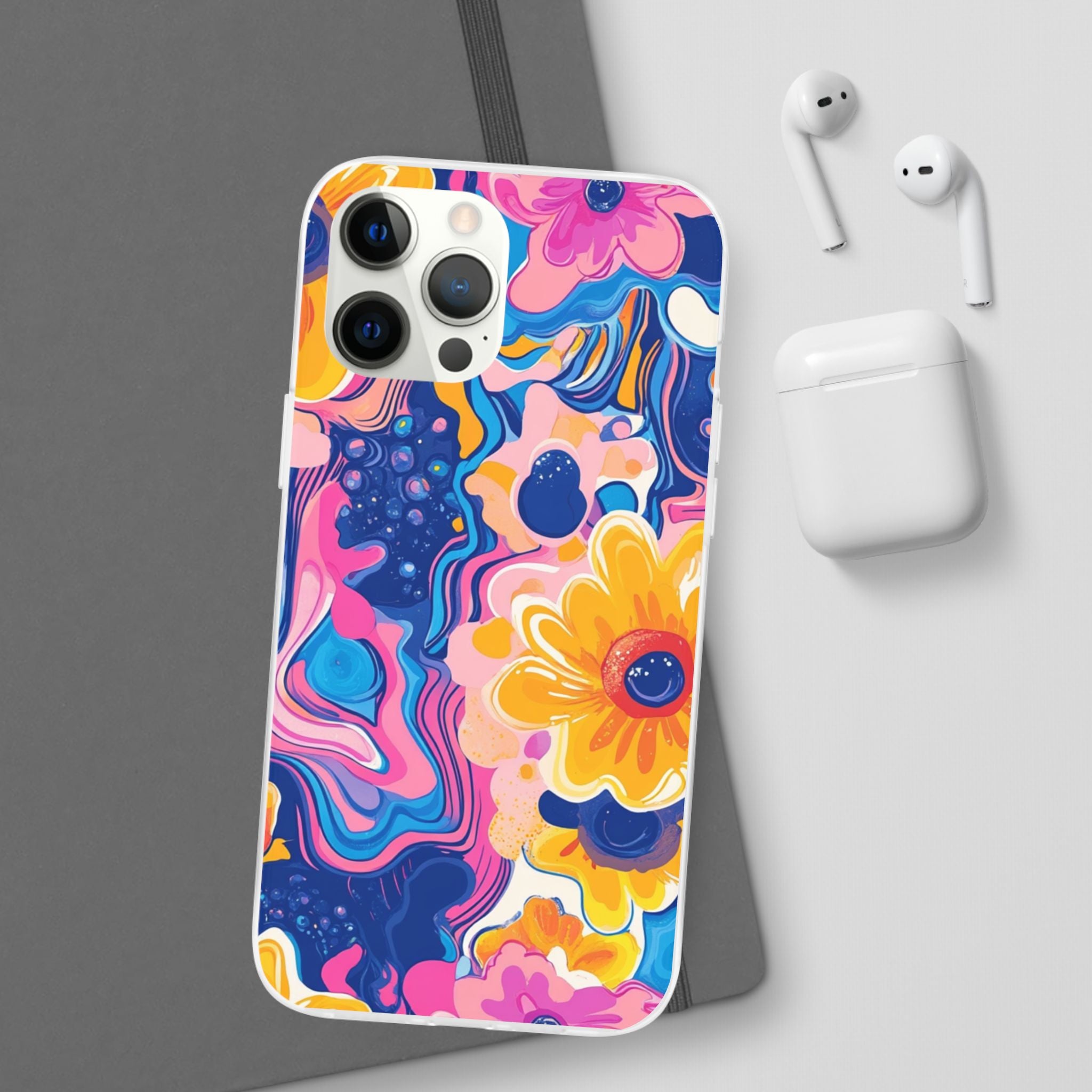 Psychedelic Floral iPhone Case, Artsulli - Art is Long, Life is Short, Phone Case, , , , , , ,