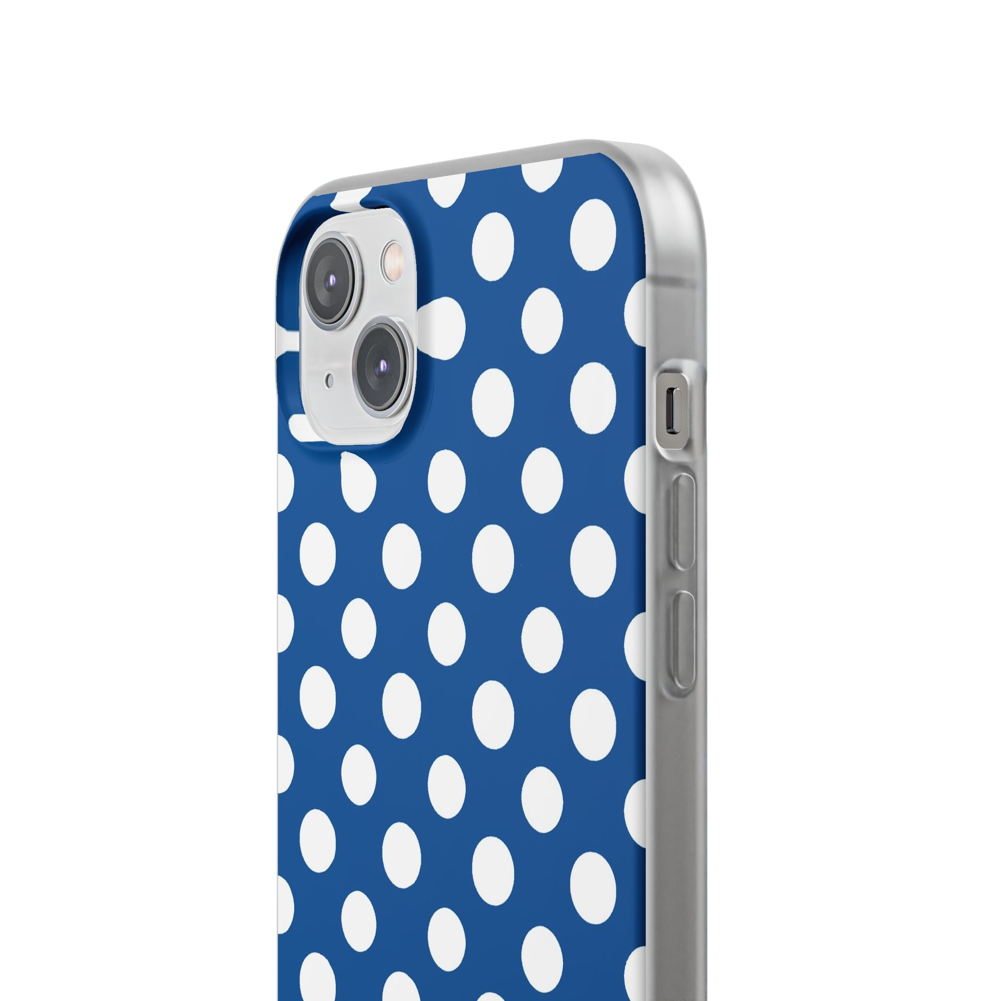 Blue and White Polka Dot iPhone Case, Artsulli - Art is Long, Life is Short, Phone Case, , , , , , ,