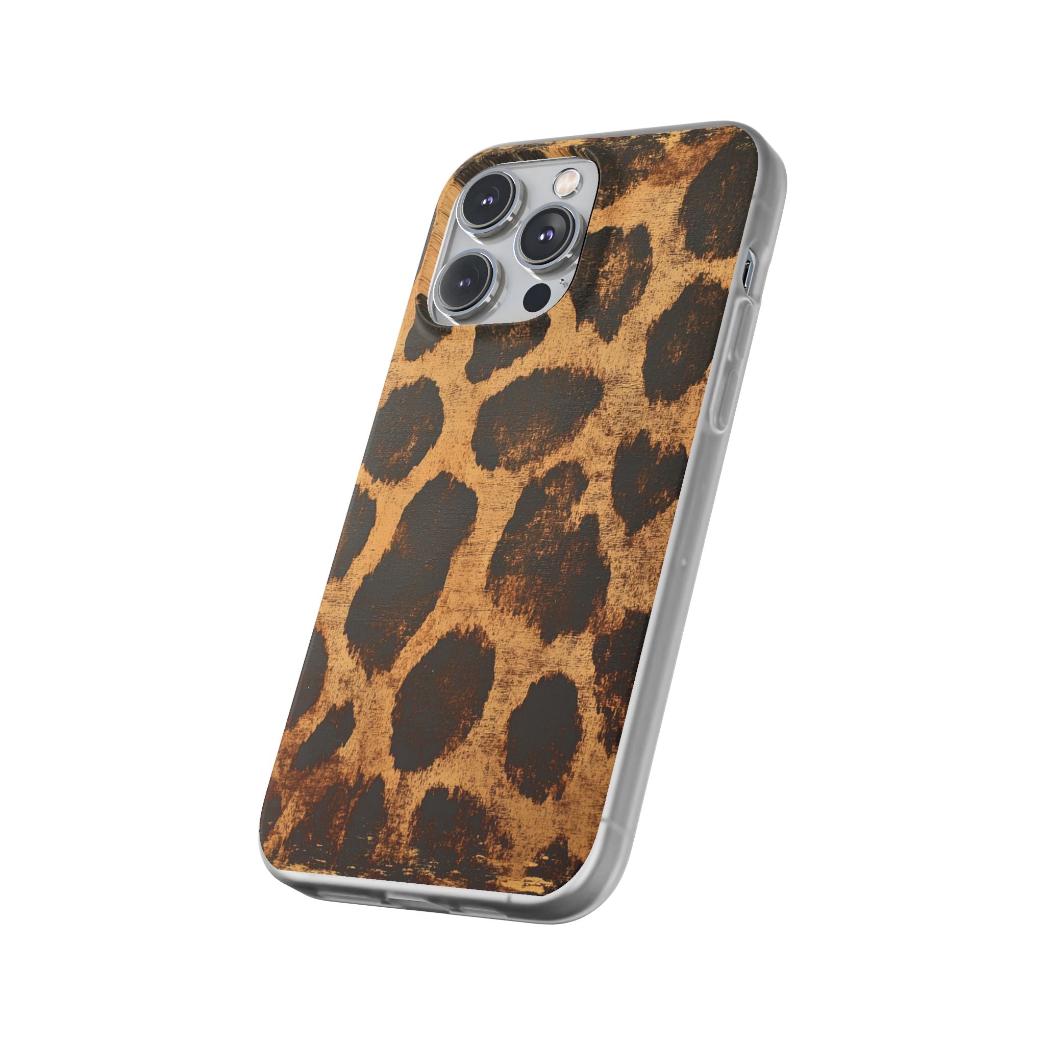 Brown Leopard Print iPhone Case, Artsulli - Art is Long, Life is Short, Phone Case, , , , , , ,