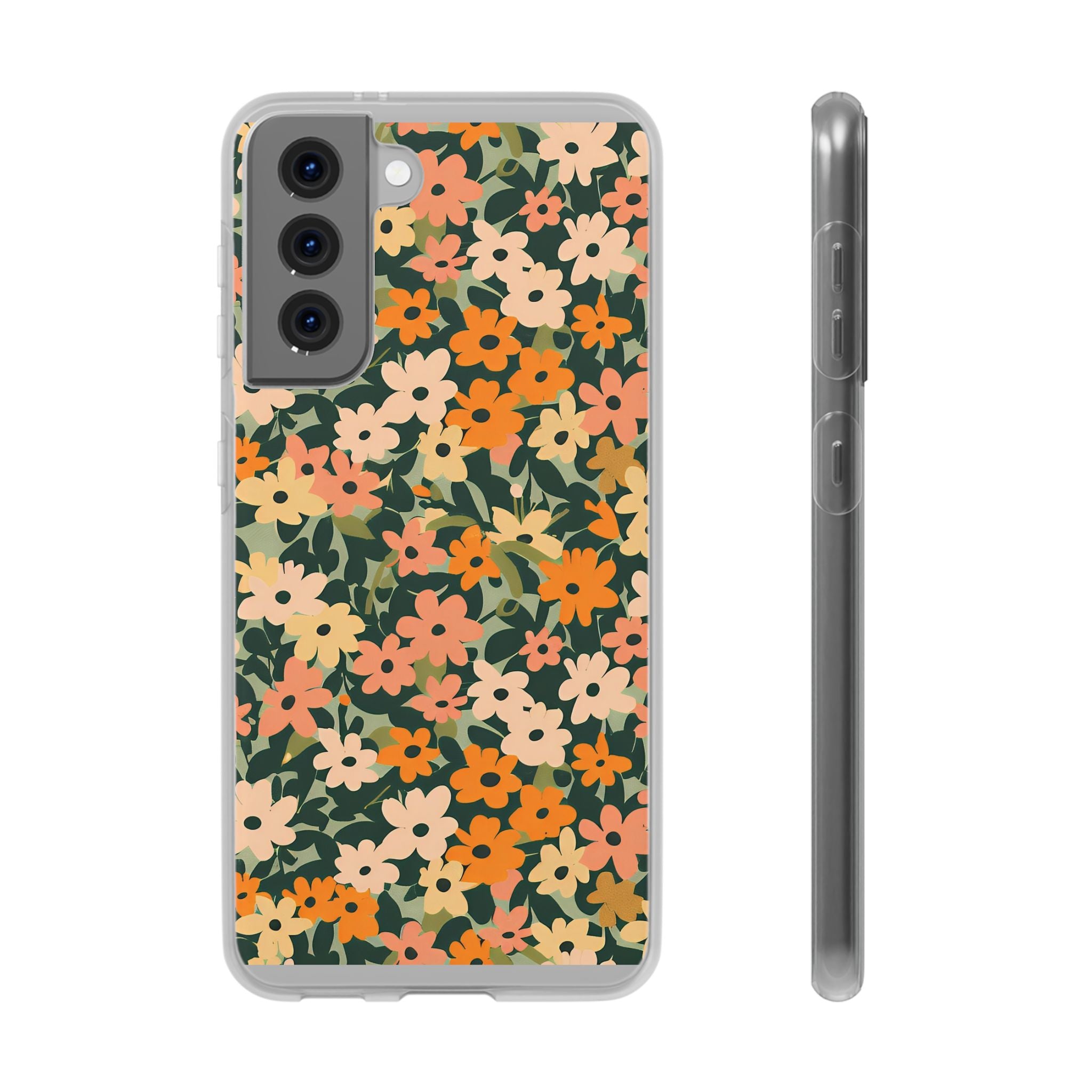 Vibrant Floral Clear Phone Case, Artsulli - Art is Long, Life is Short, Phone Case, Size, Samsung Galaxy S21, , , , , 20504158502161510592