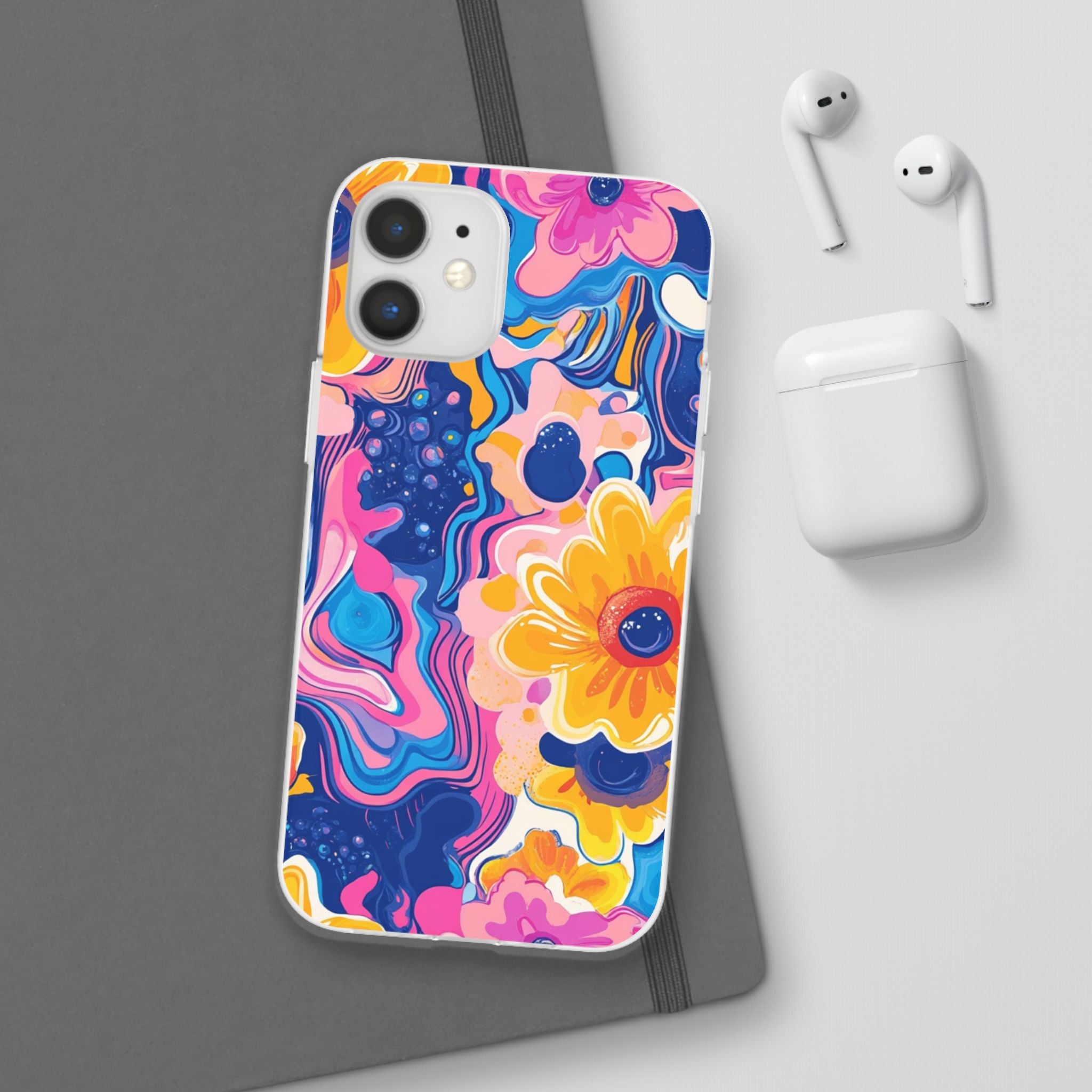 Psychedelic Floral iPhone Case, Artsulli - Art is Long, Life is Short, Phone Case, , , , , , ,