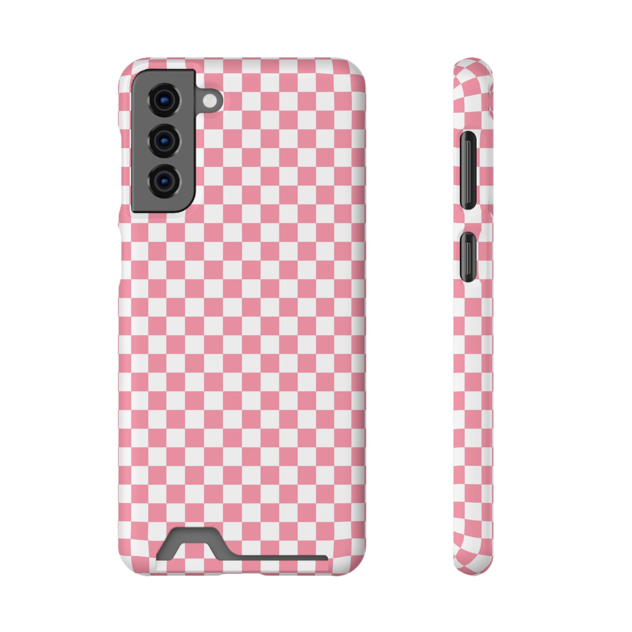 Brigandine Checkered Scene Phone Case With Card Holder, Artsulli - Art is Long, Life is Short, Phone Case, Size, Samsung Galaxy S21 Plus, Surface, Matte, Shape, With gift packaging, 14319006510925843691
