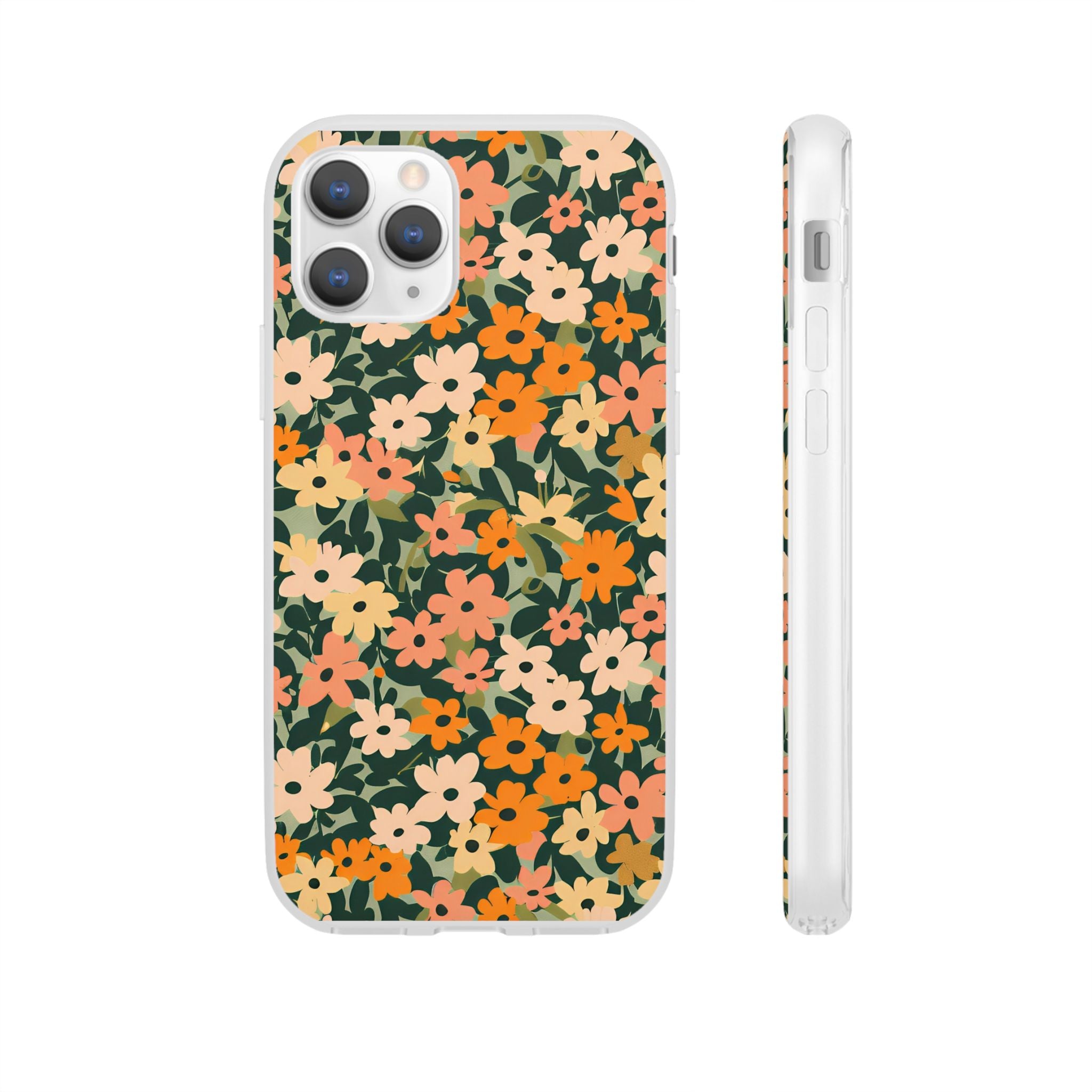 Vibrant Floral Clear Phone Case, Artsulli - Art is Long, Life is Short, Phone Case, Size, iPhone 11 Pro, , , , , 27316950438799332390