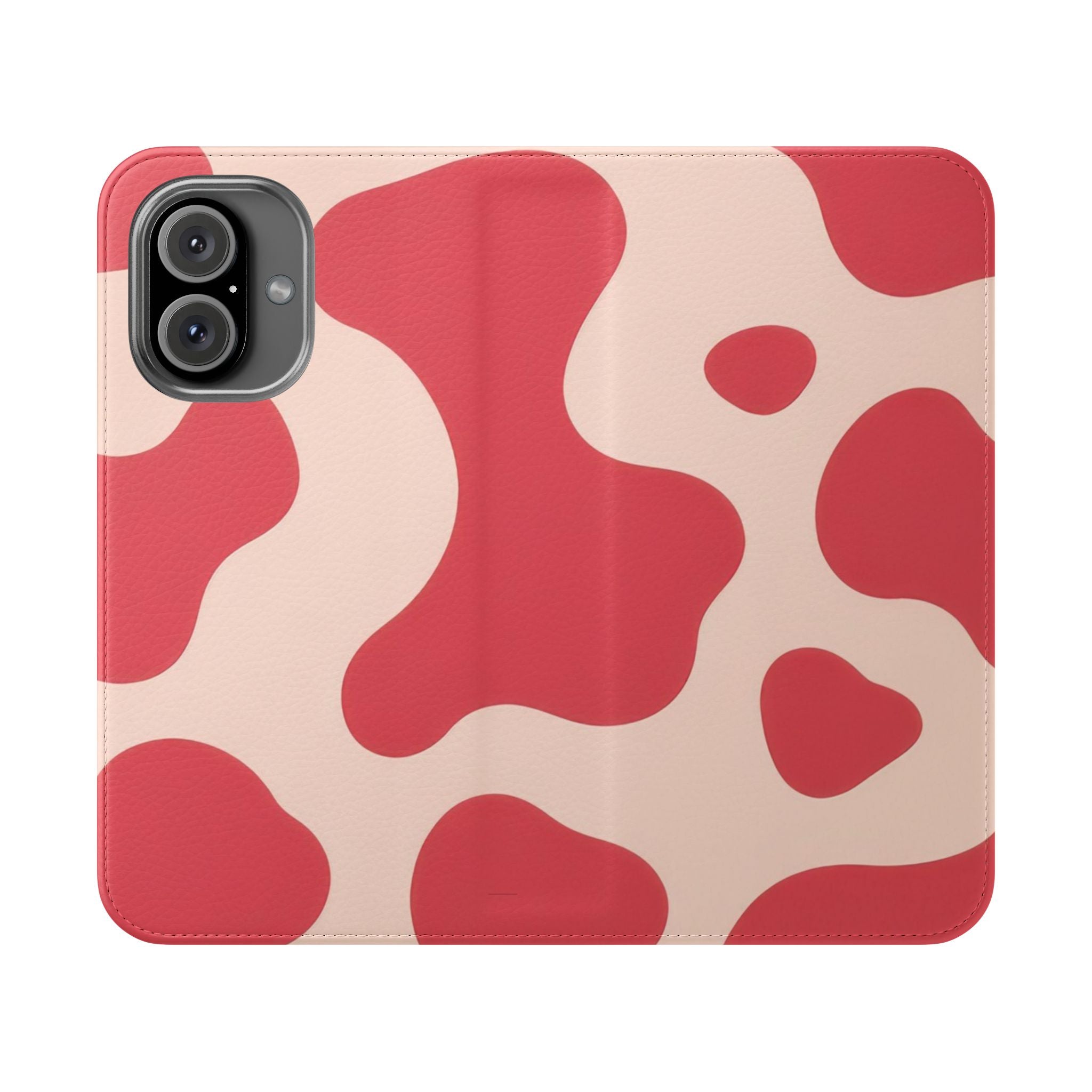 Red Jungle Cow Flip Cases, Artsulli - Art is Long, Life is Short, Phone Case, Size, iPhone 16, , , , , 52239462647812177956