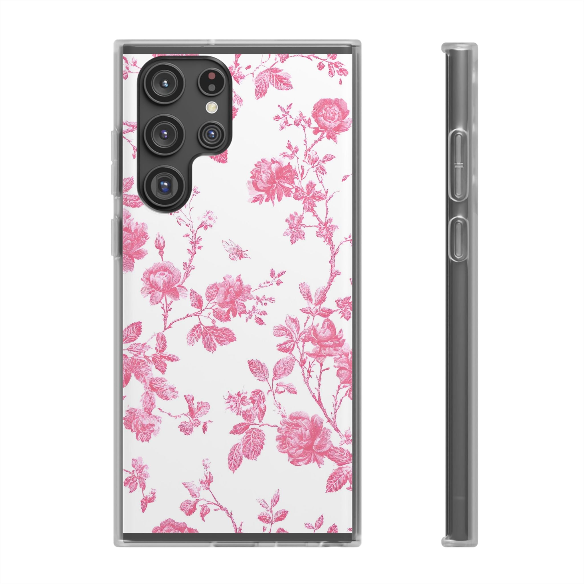 Pink and White Floral iPhone Case