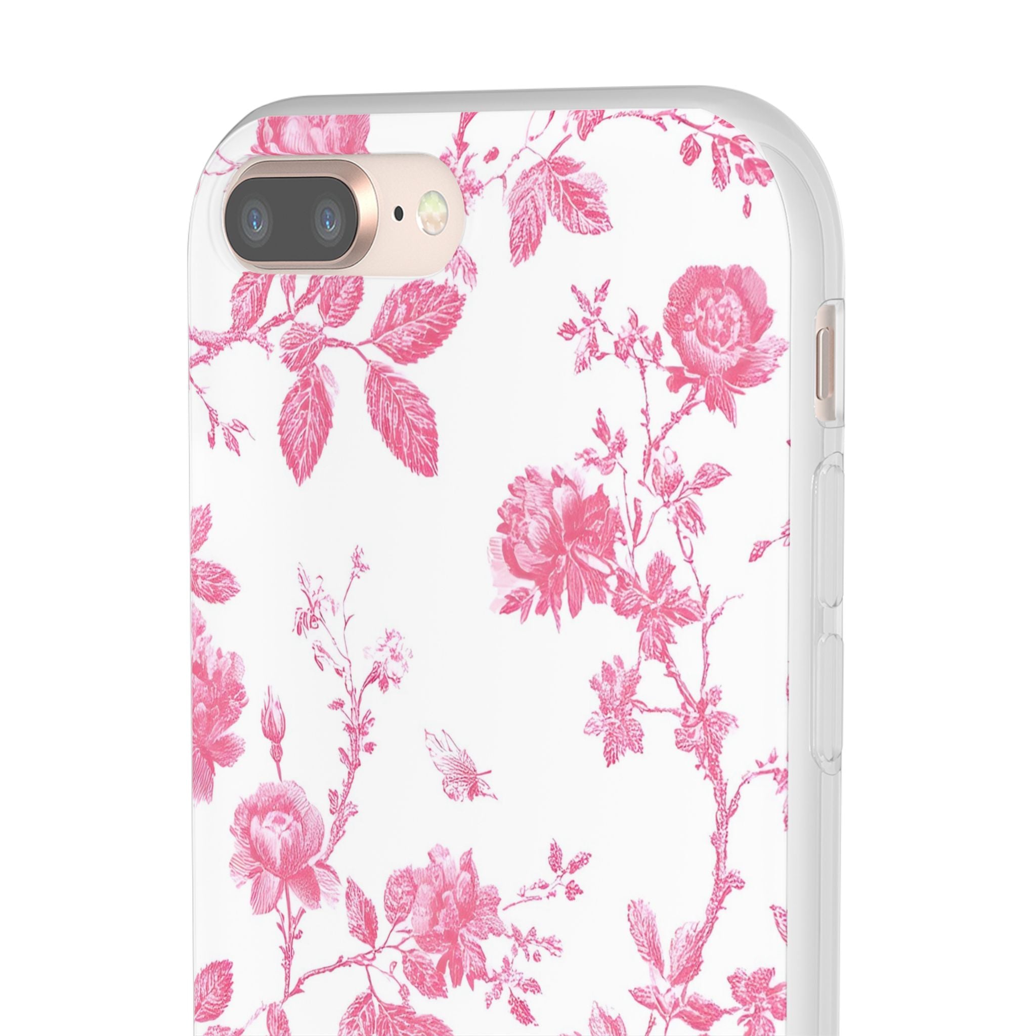 Pink and White Floral iPhone Case