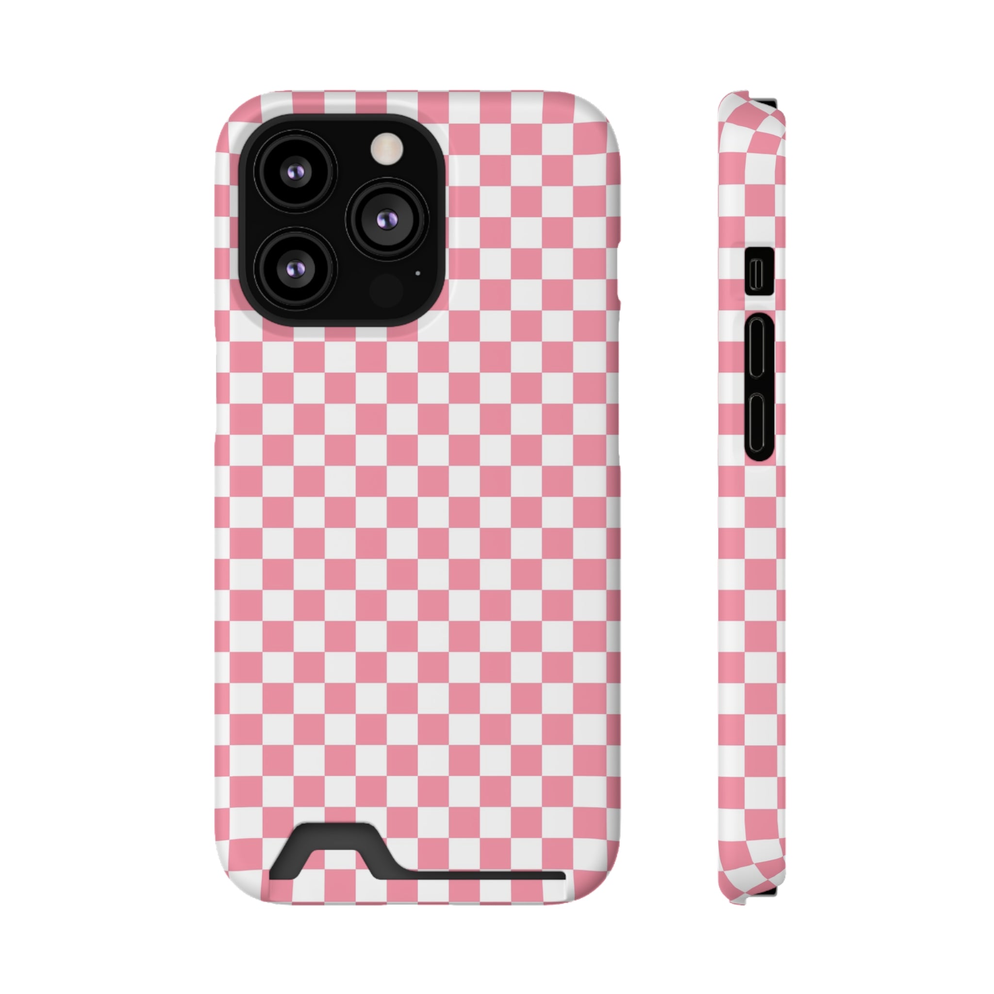Brigandine Checkered Scene Phone Case With Card Holder, Artsulli - Art is Long, Life is Short, Phone Case, Size, iPhone 13 Pro, Surface, Matte, Shape, With gift packaging, 25374123273138604696