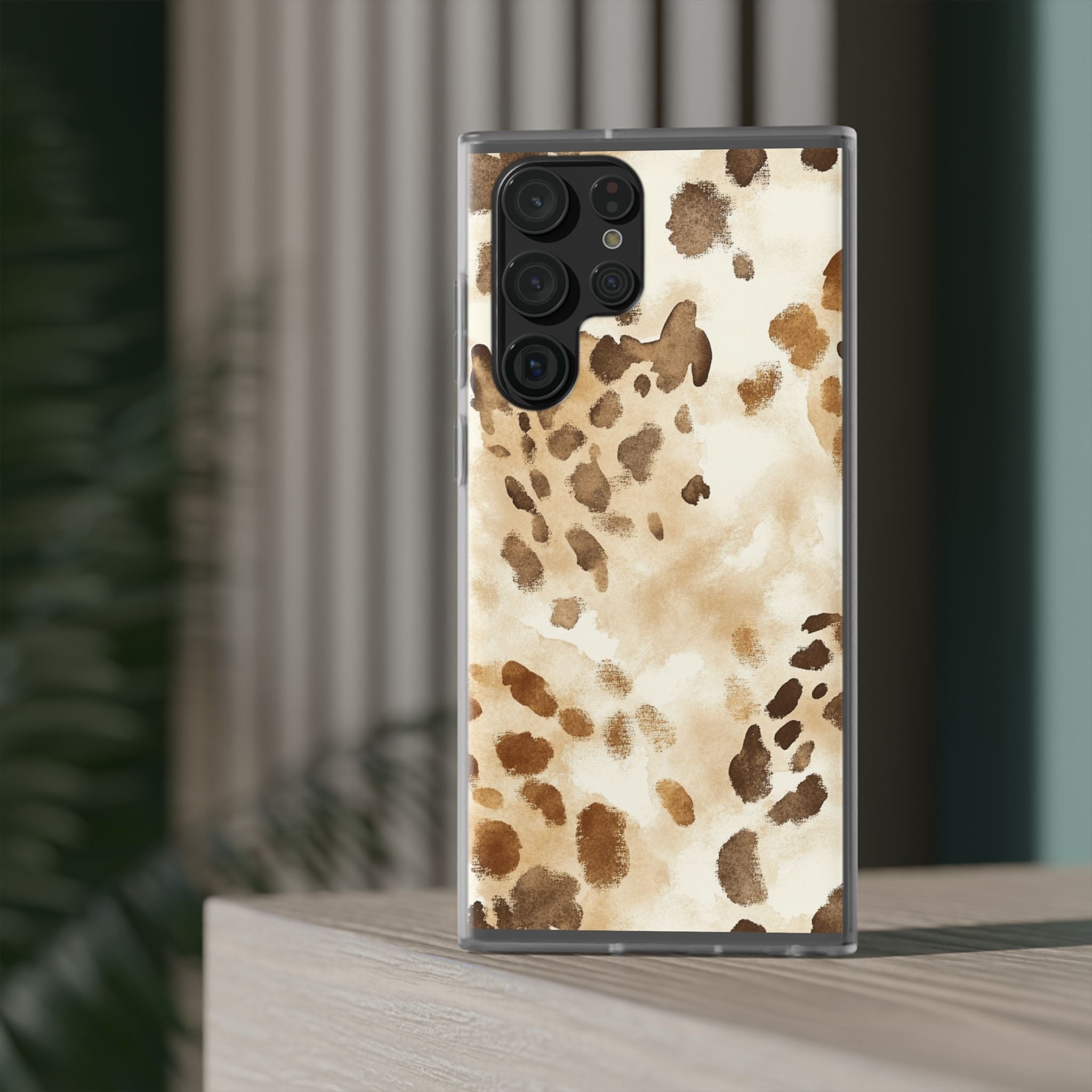 Brown and Beige Watercolor Dalmatian Phone Case, Artsulli - Art is Long, Life is Short, Phone Case, , , , , , ,