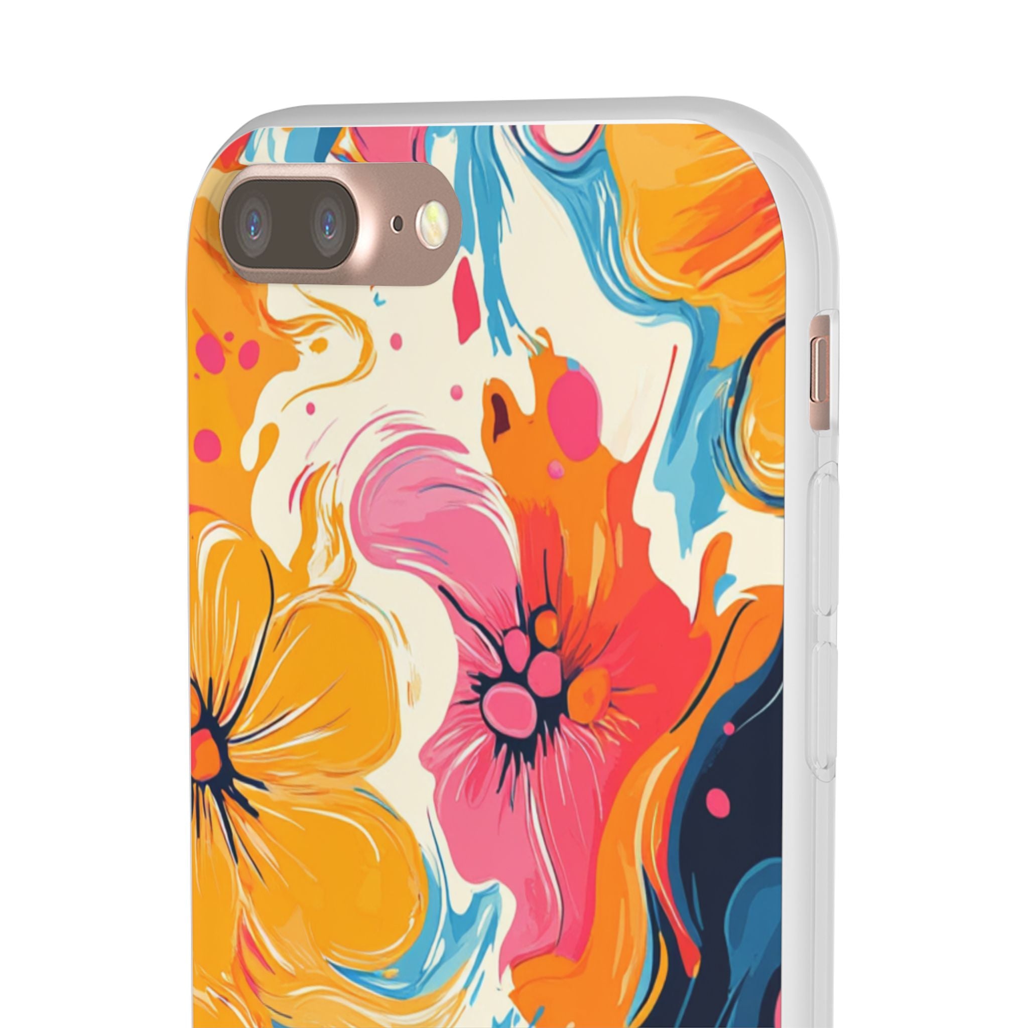 Vibrant Abstract Floral Flexi Case, Artsulli - Art is Long, Life is Short, Phone Case, , , , , , ,