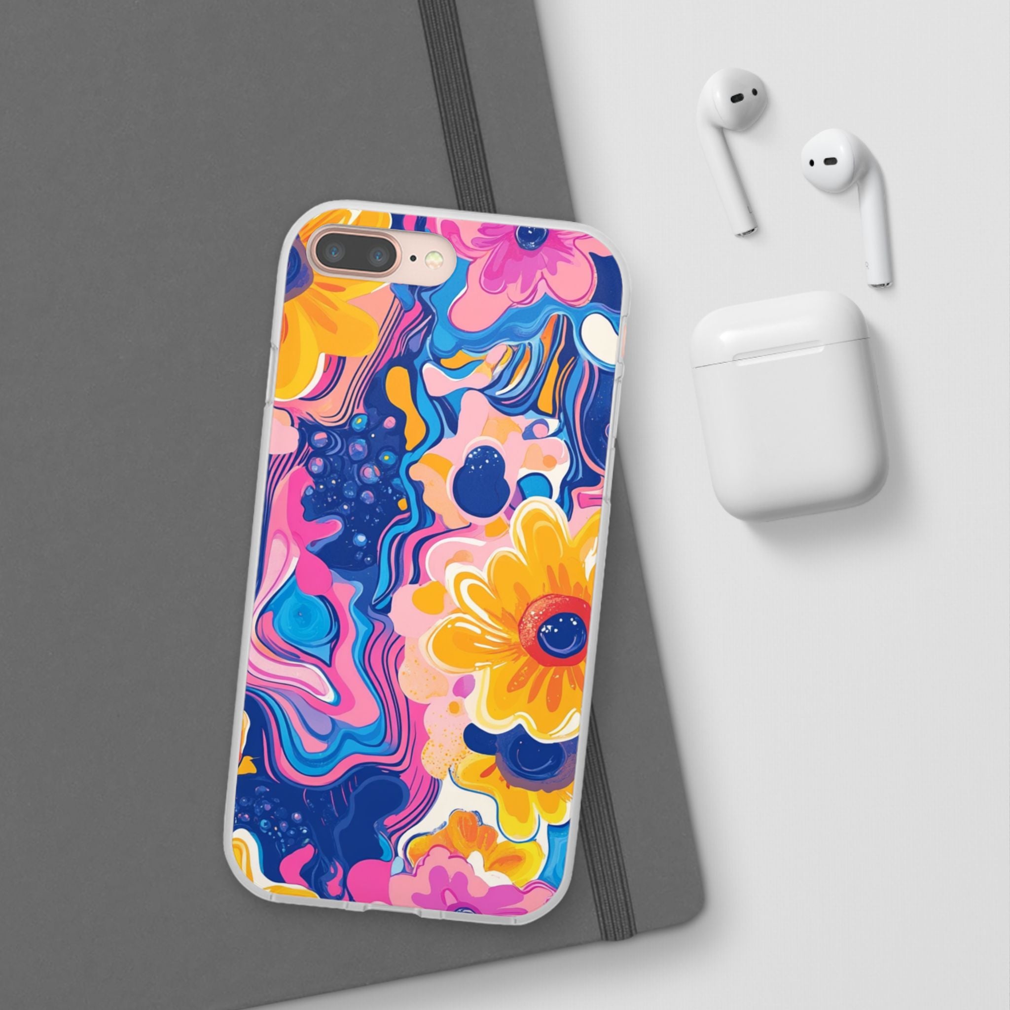 Psychedelic Floral iPhone Case, Artsulli - Art is Long, Life is Short, Phone Case, , , , , , ,