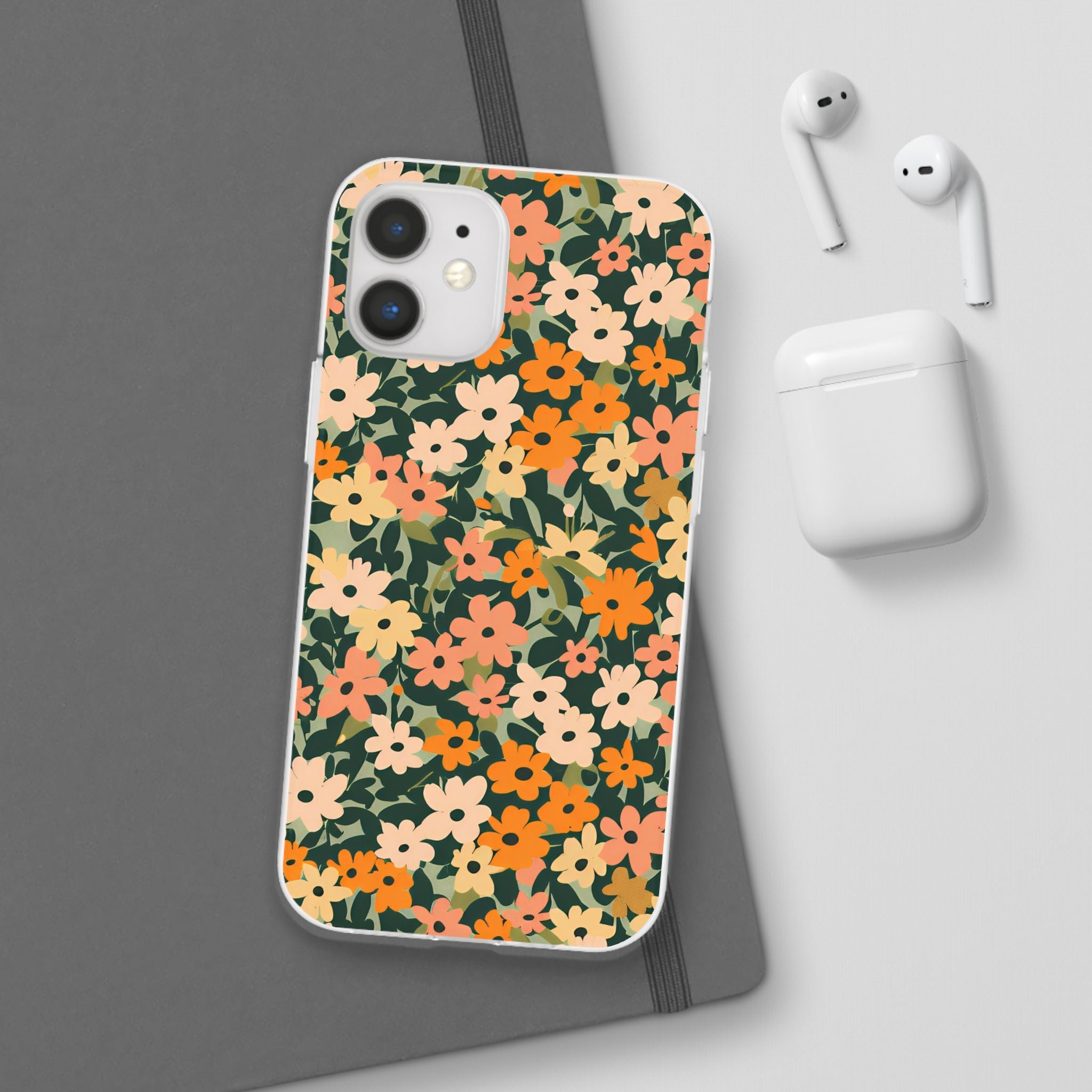 Vibrant Floral Clear Phone Case, Artsulli - Art is Long, Life is Short, Phone Case, , , , , , ,
