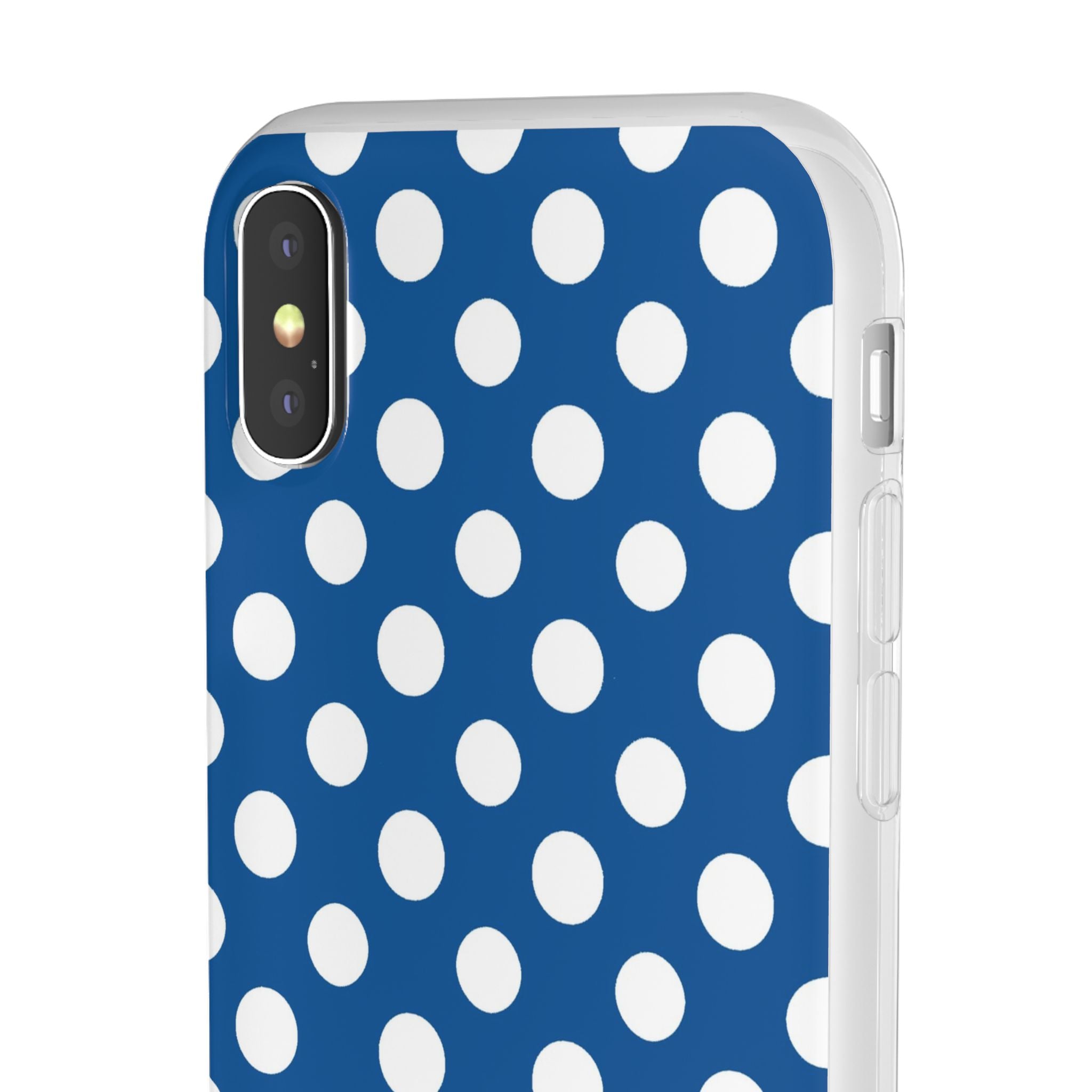 Blue and White Polka Dot iPhone Case, Artsulli - Art is Long, Life is Short, Phone Case, , , , , , ,