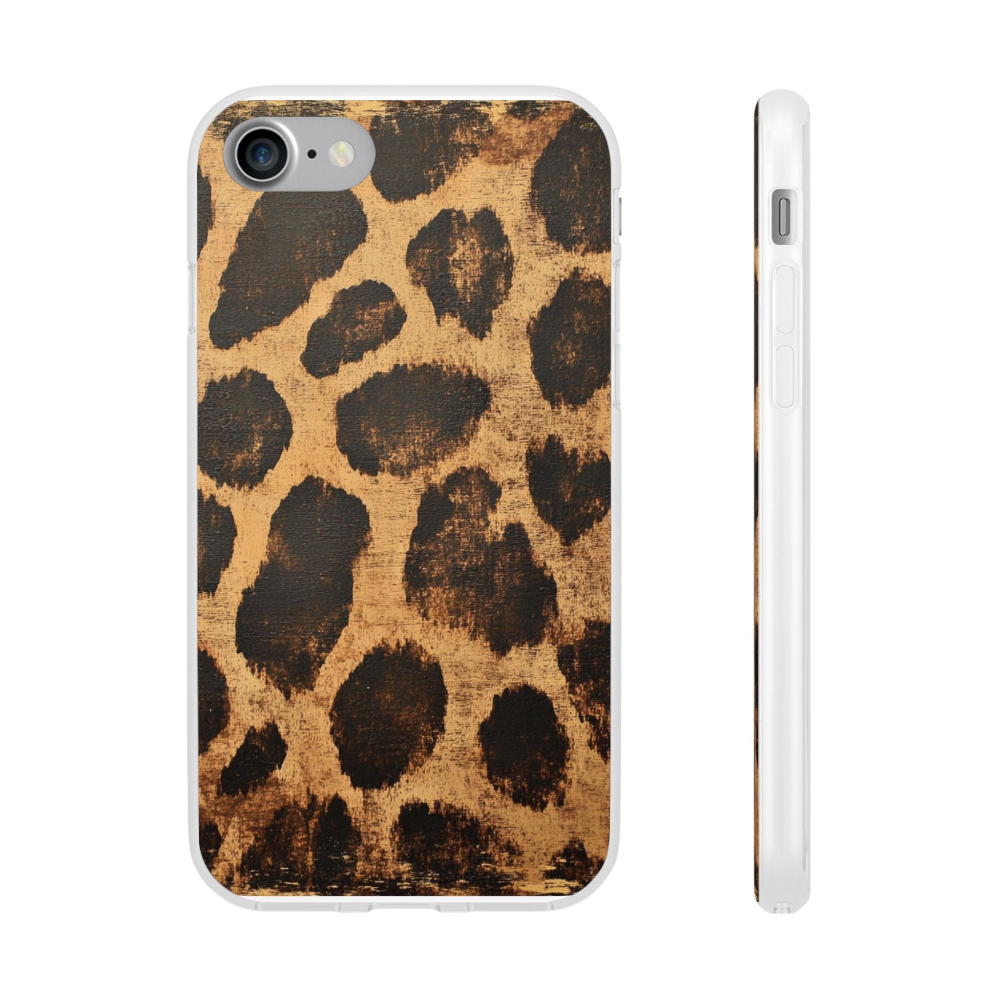Brown Leopard Print iPhone Case, Artsulli - Art is Long, Life is Short, Phone Case, Size, iPhone 7, , , , , 21600693568777755027