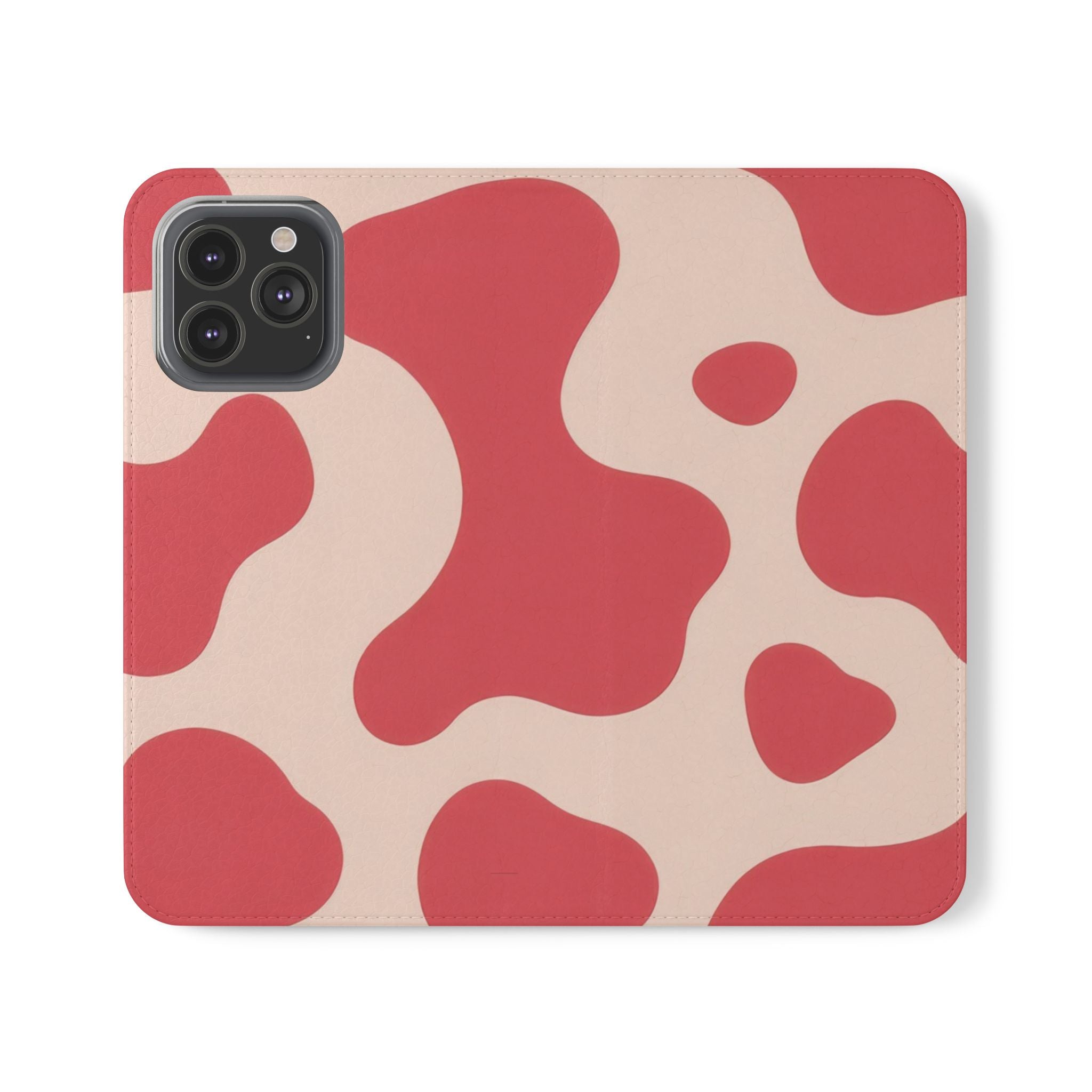 Red Jungle Cow Flip Cases, Artsulli - Art is Long, Life is Short, Phone Case, Size, iPhone 13 Pro Max, , , , , 18129633004411298455