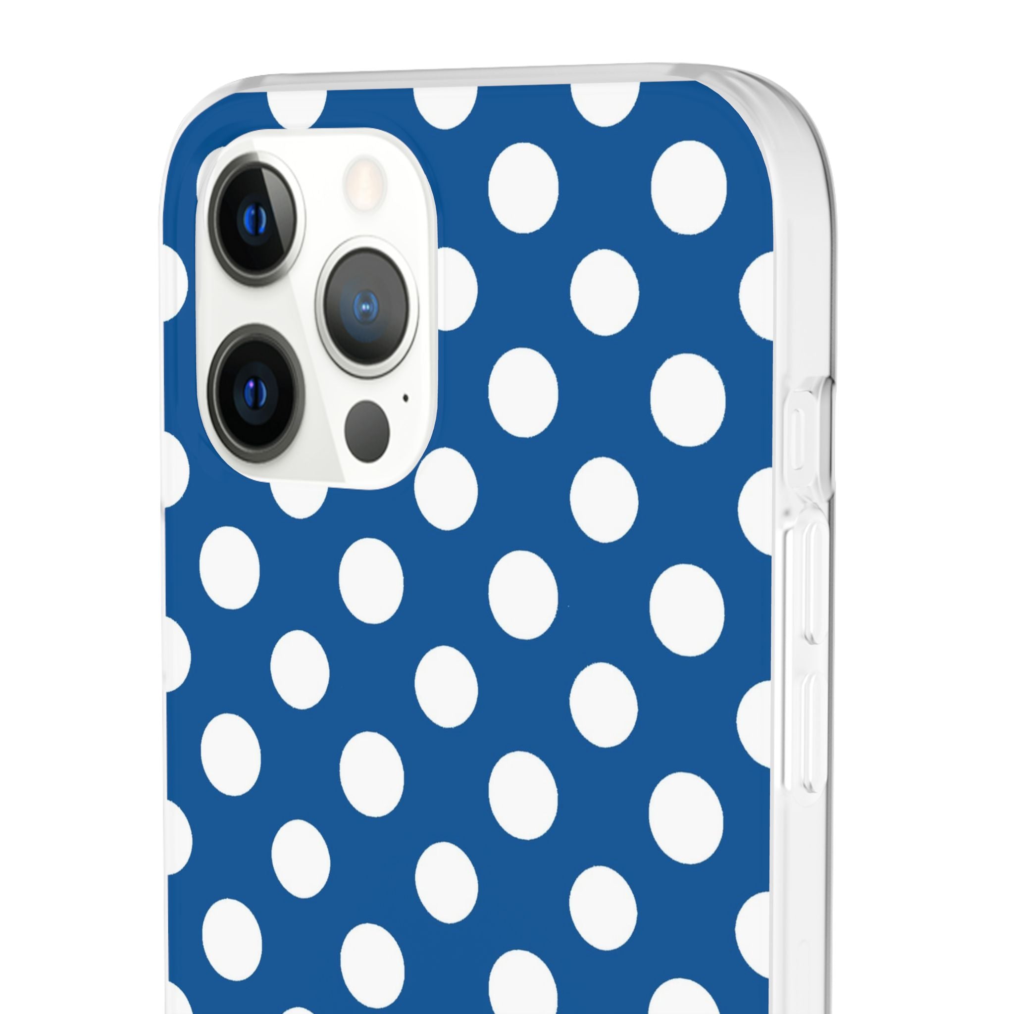 Blue and White Polka Dot iPhone Case, Artsulli - Art is Long, Life is Short, Phone Case, , , , , , ,