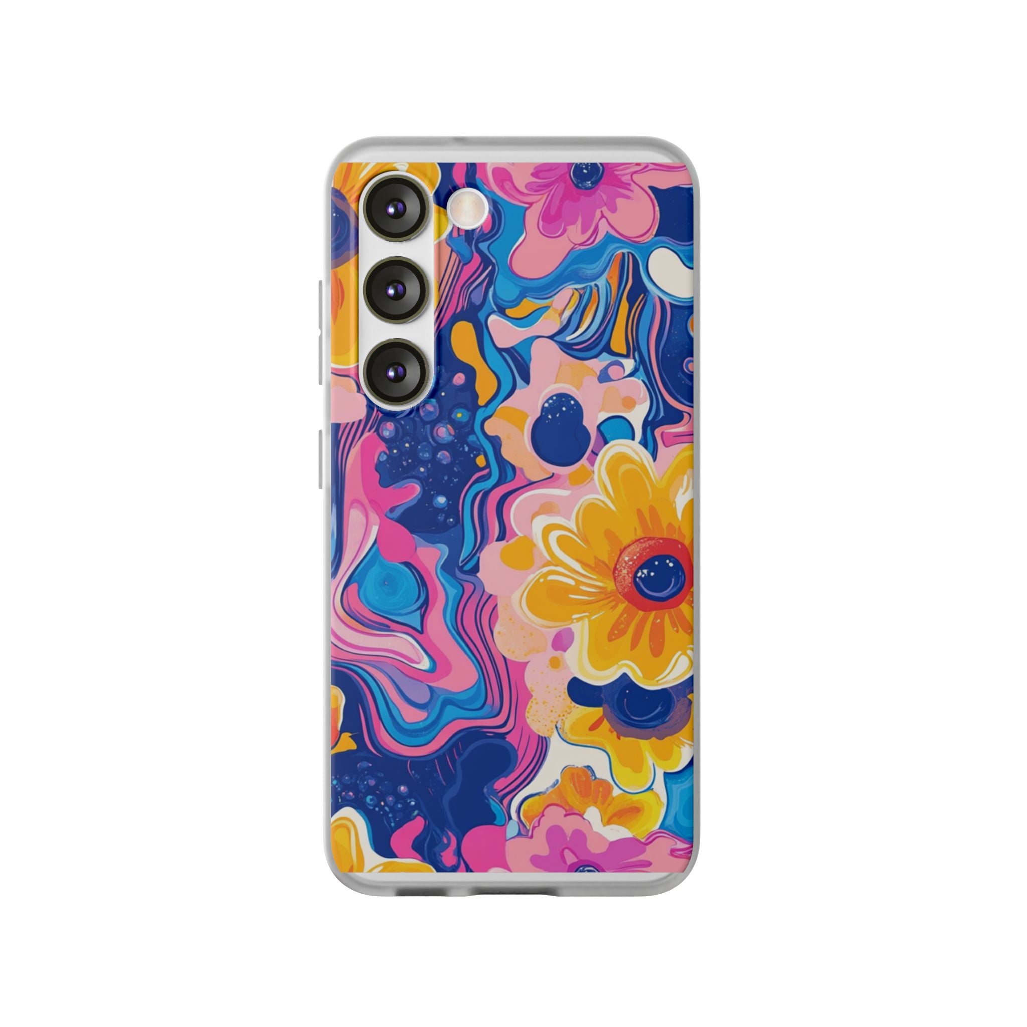 Psychedelic Floral iPhone Case, Artsulli - Art is Long, Life is Short, Phone Case, Size, Samsung Galaxy S23, , , , , 10681086091747751755