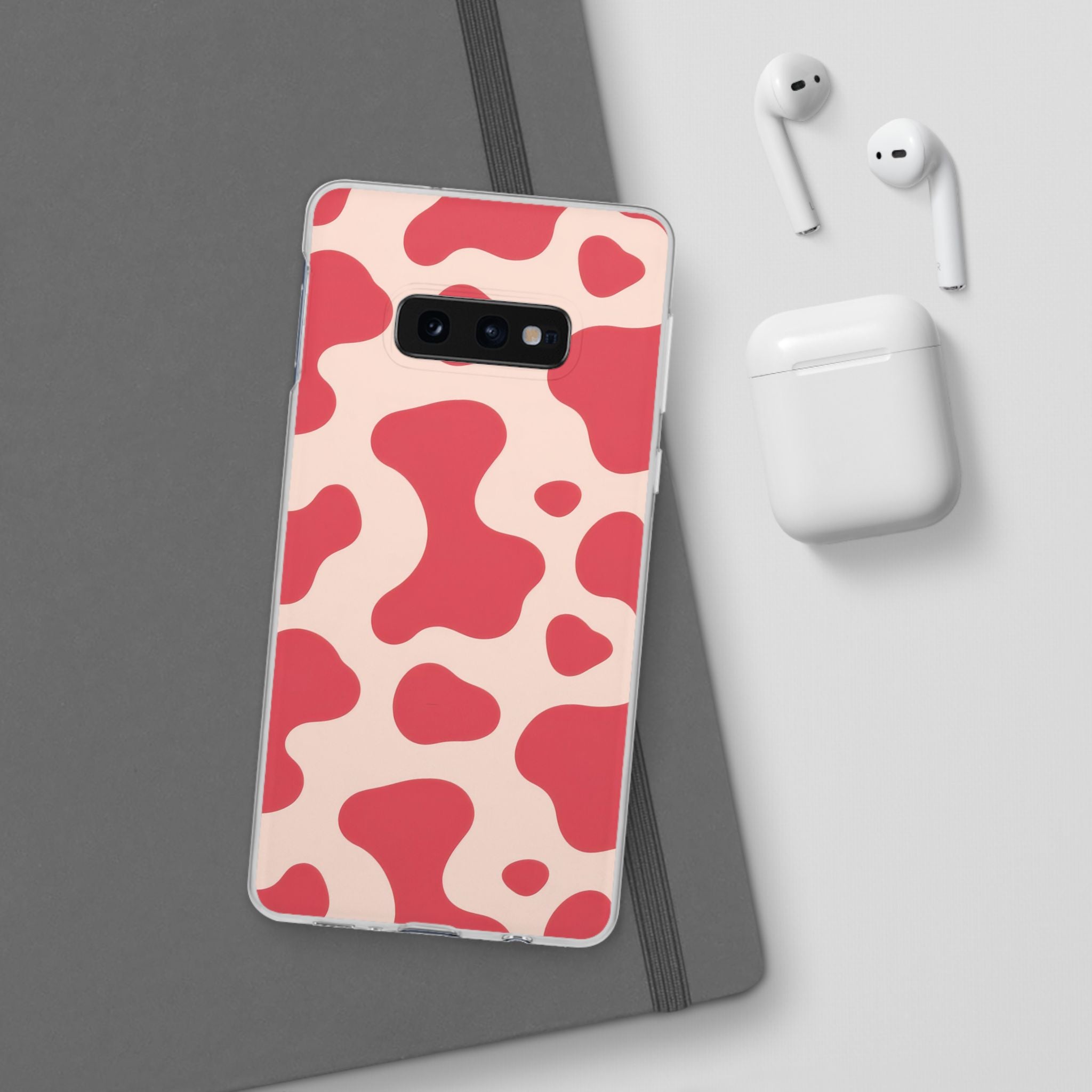 Red Jungle Cow Flexi Cases, Artsulli - Art is Long, Life is Short, Phone Case, , , , , , ,