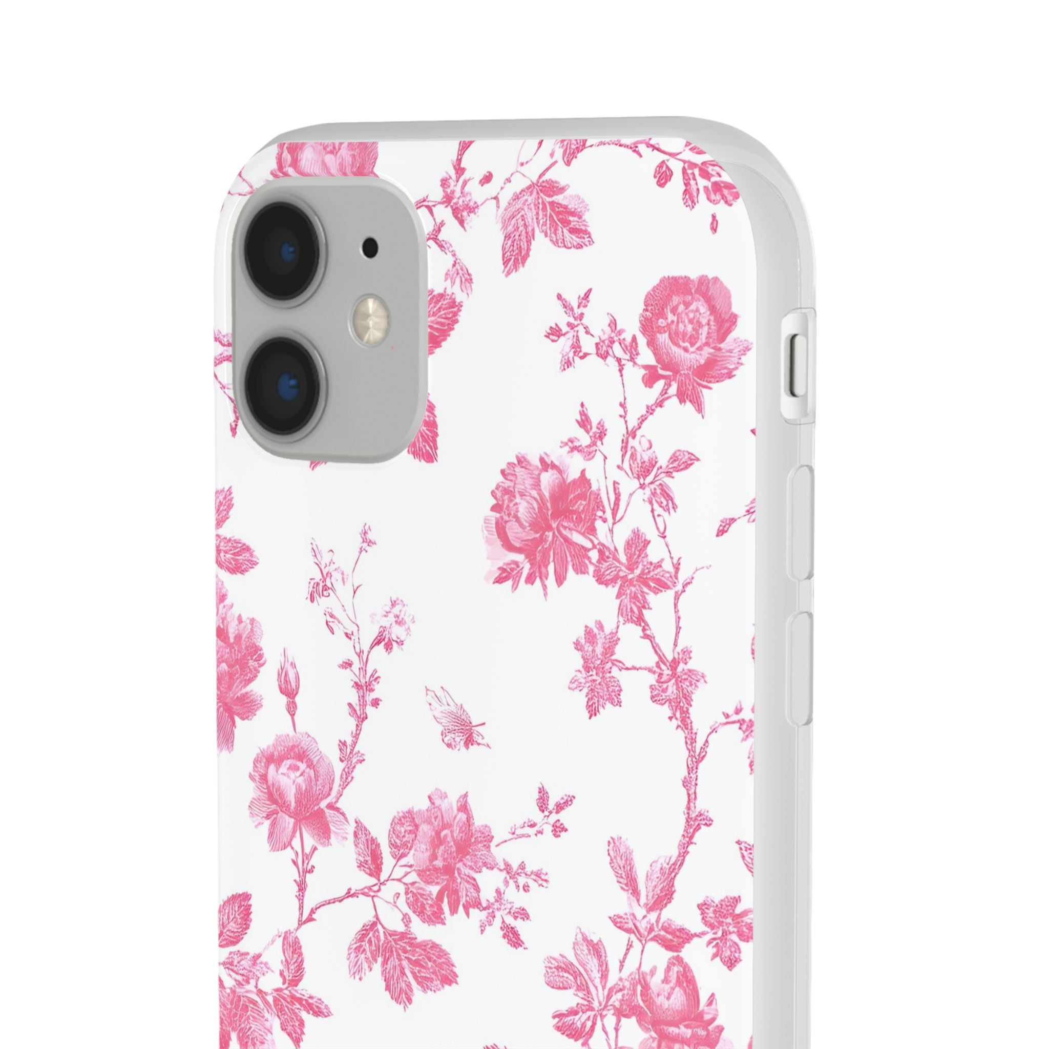 Pink and White Floral iPhone Case