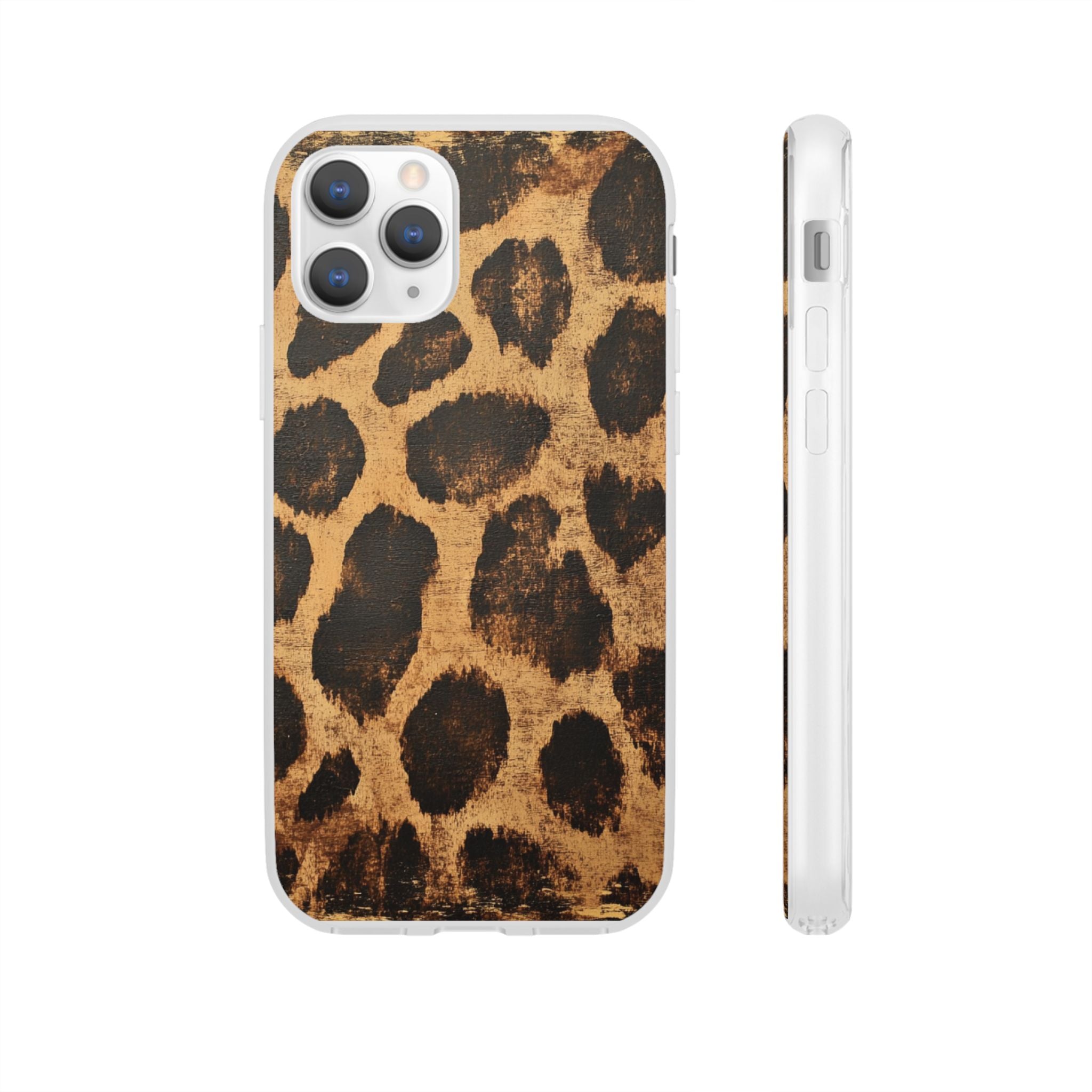 Brown Leopard Print iPhone Case, Artsulli - Art is Long, Life is Short, Phone Case, Size, iPhone 11 Pro, , , , , 31223567152014961937