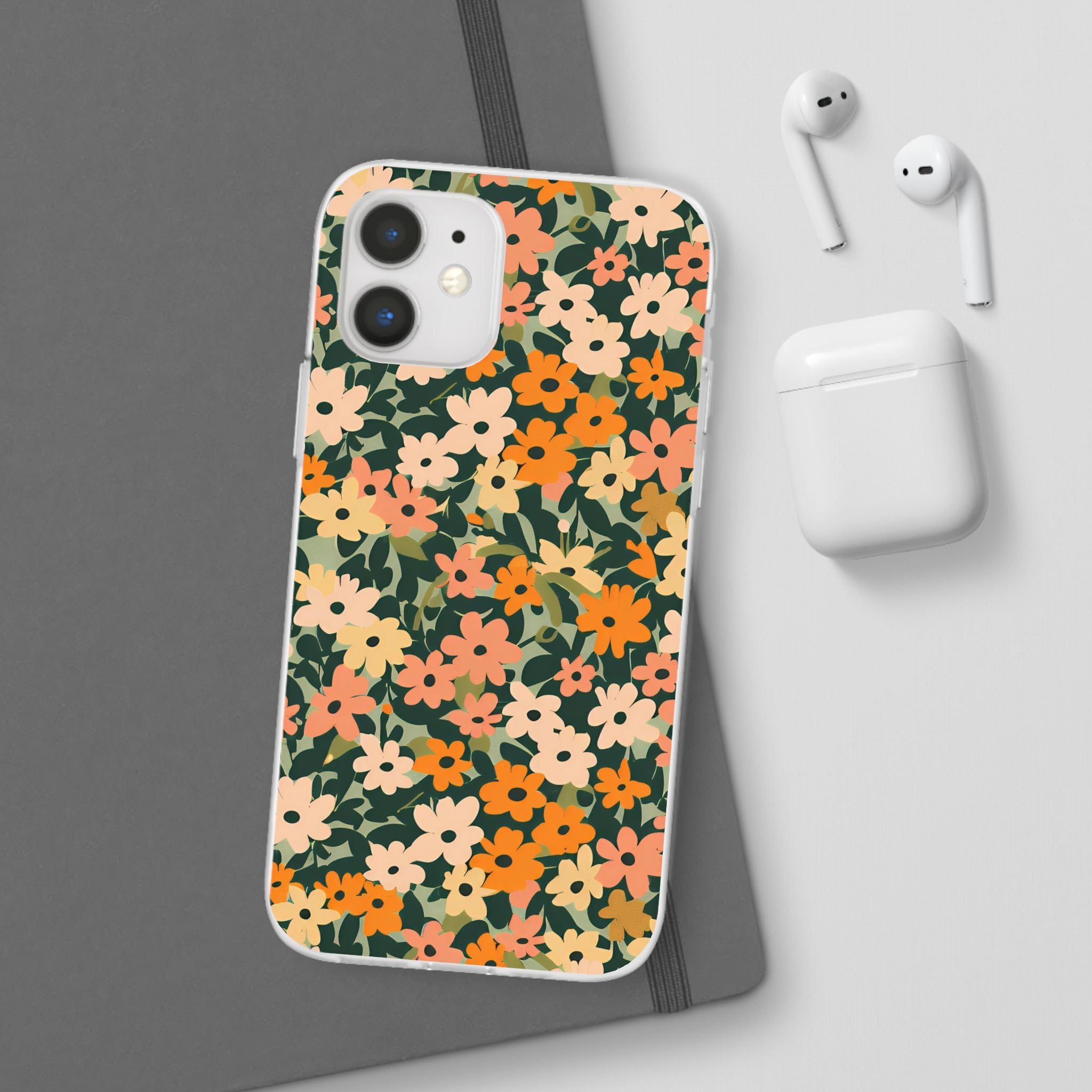 Vibrant Floral Clear Phone Case, Artsulli - Art is Long, Life is Short, Phone Case, , , , , , ,