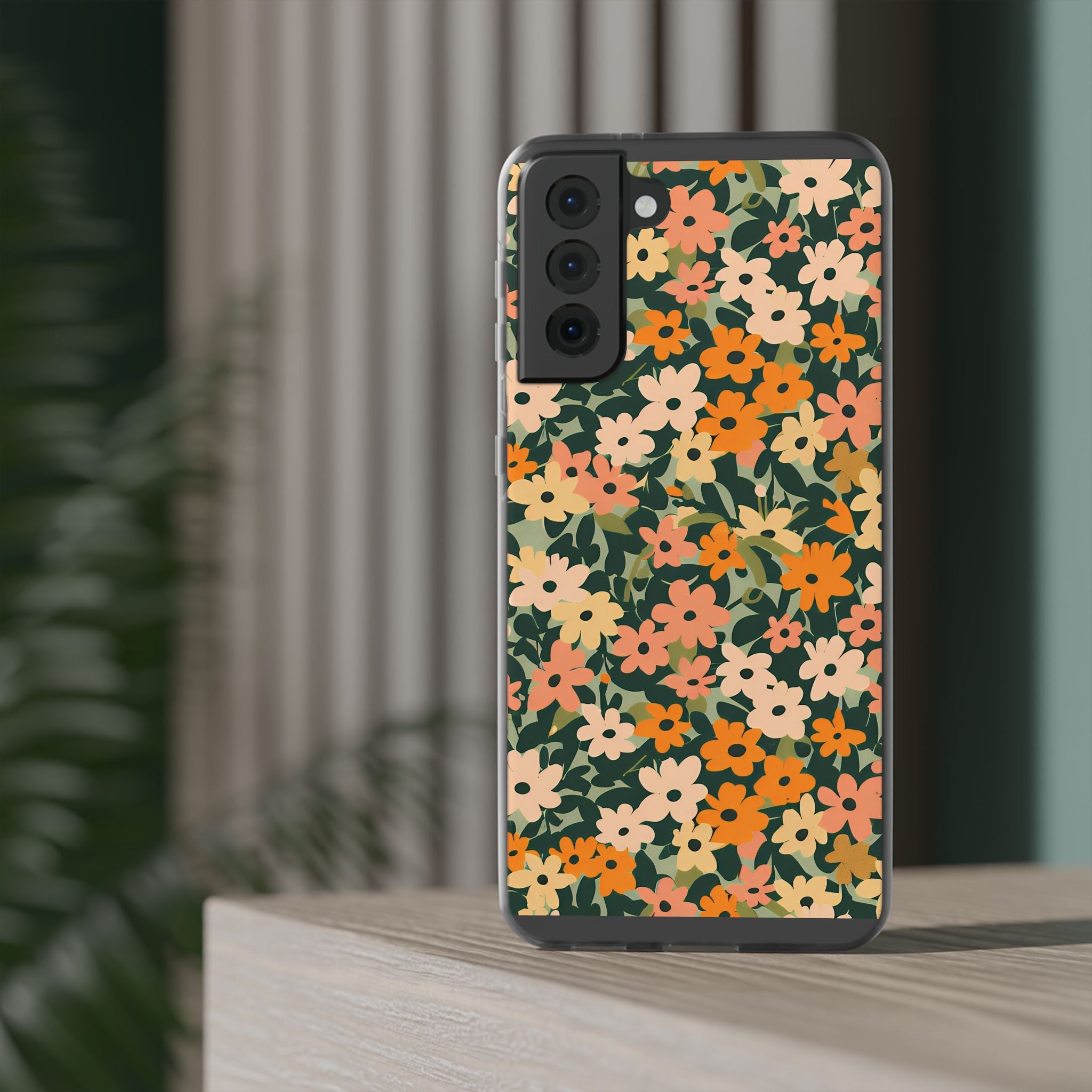 Vibrant Floral Clear Phone Case, Artsulli - Art is Long, Life is Short, Phone Case, , , , , , ,