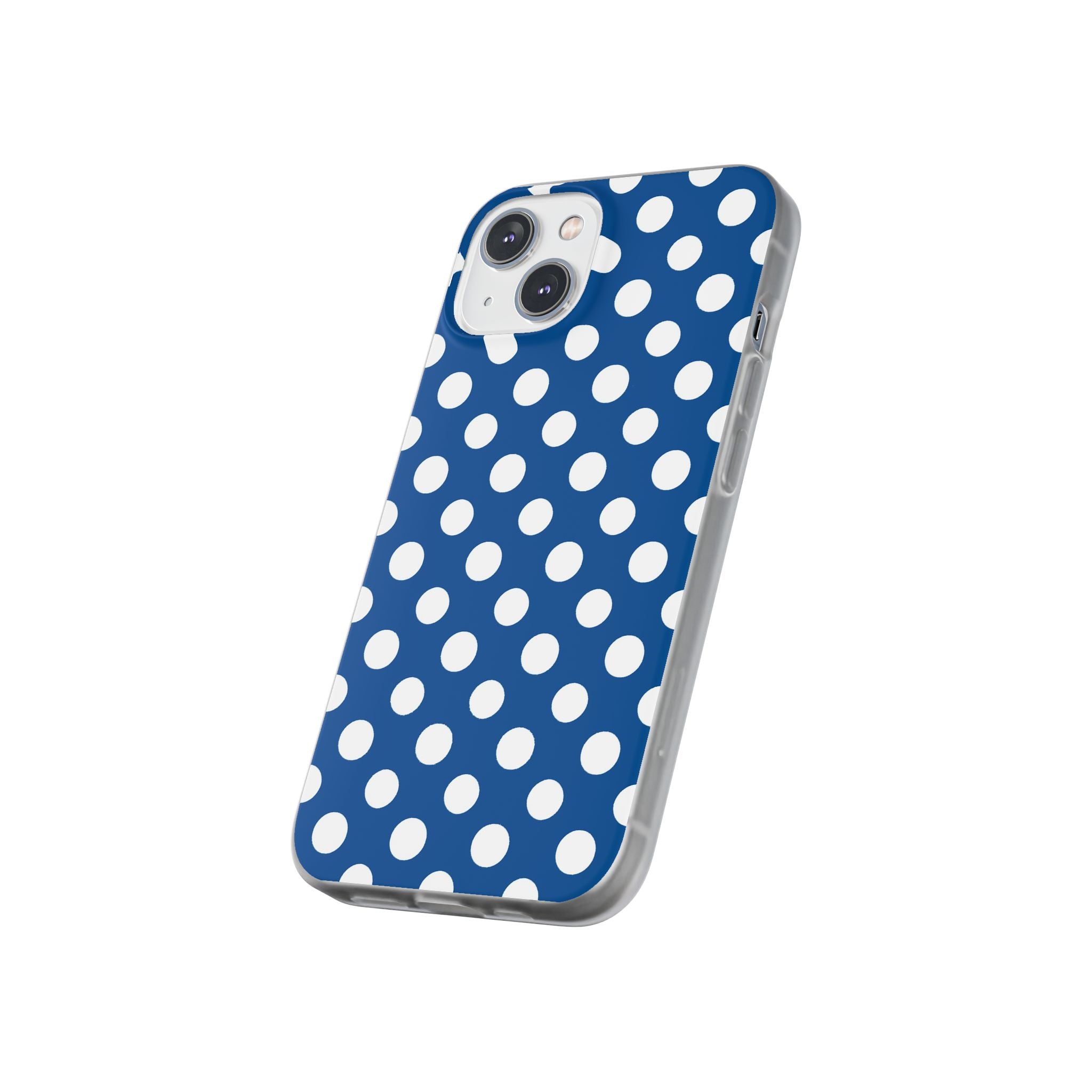 Blue and White Polka Dot iPhone Case, Artsulli - Art is Long, Life is Short, Phone Case, , , , , , ,