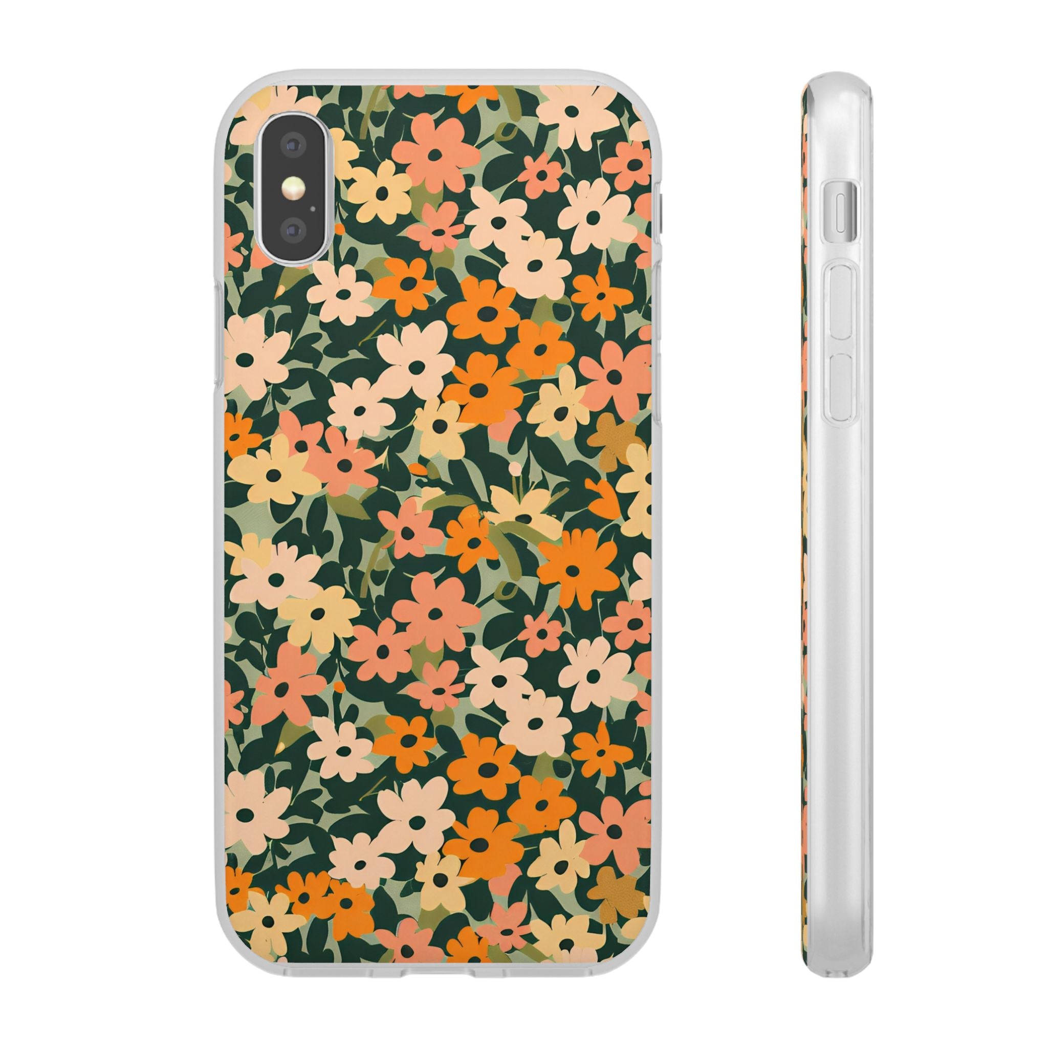 Vibrant Floral Clear Phone Case, Artsulli - Art is Long, Life is Short, Phone Case, Size, iPhone X with gift packaging, , , , , 24283004048488332695
