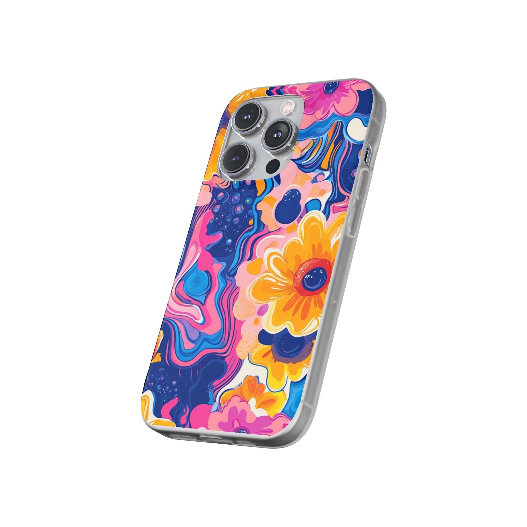 Psychedelic Floral iPhone Case, Artsulli - Art is Long, Life is Short, Phone Case, , , , , , ,