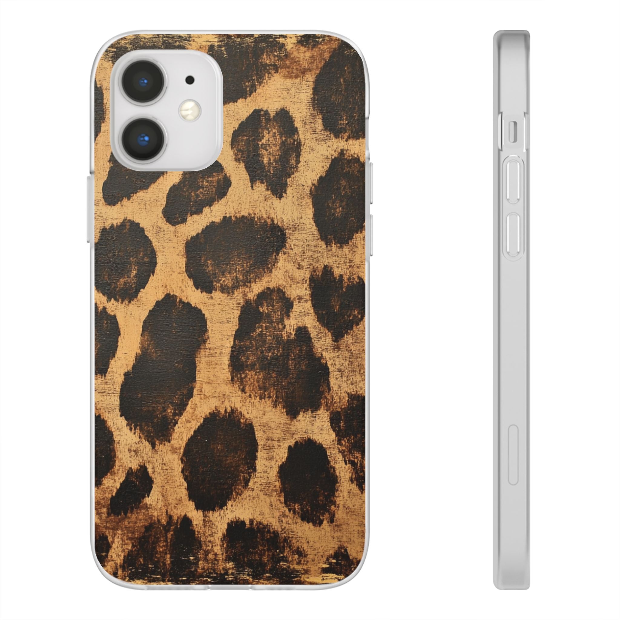 Brown Leopard Print iPhone Case, Artsulli - Art is Long, Life is Short, Phone Case, Size, iPhone 12 with gift packaging, , , , , 31660794692009212669