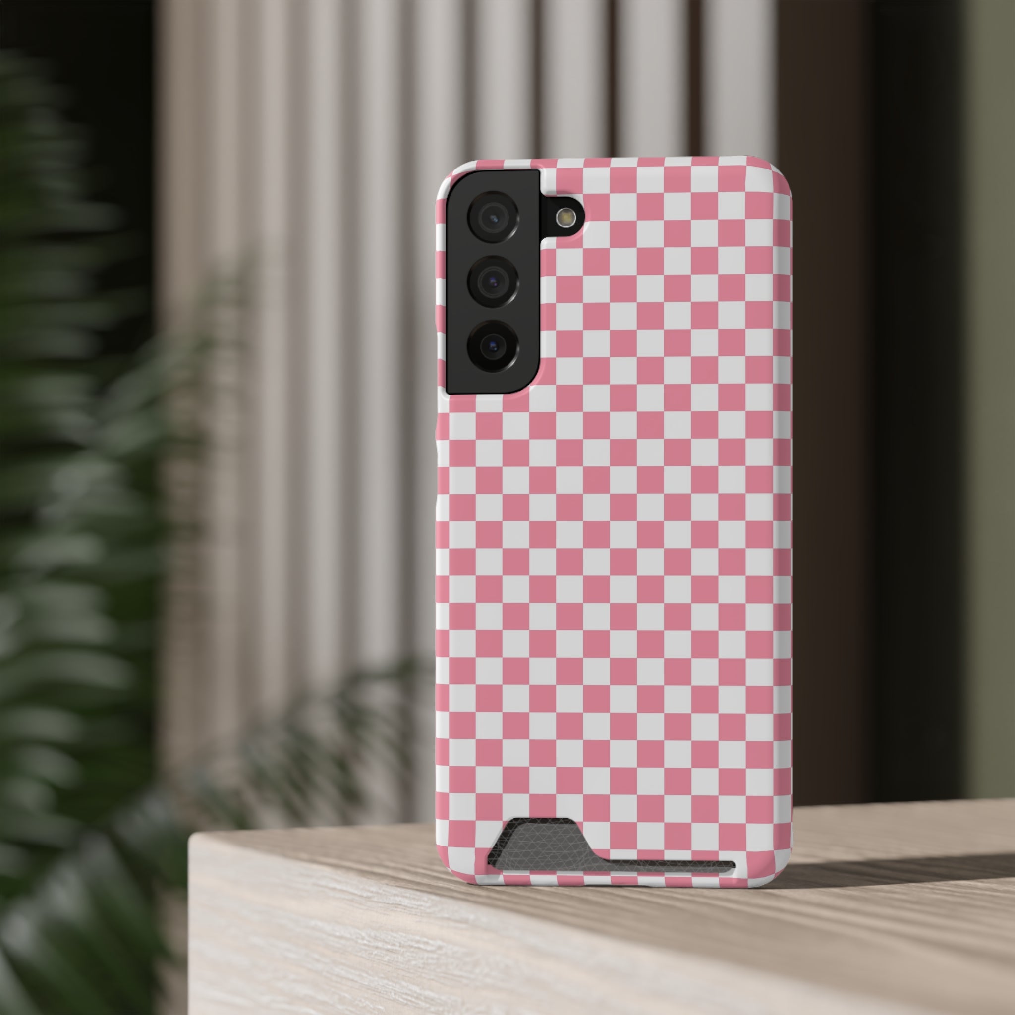 Brigandine Checkered Scene Phone Case With Card Holder, Artsulli - Art is Long, Life is Short, Phone Case, , , , , , ,