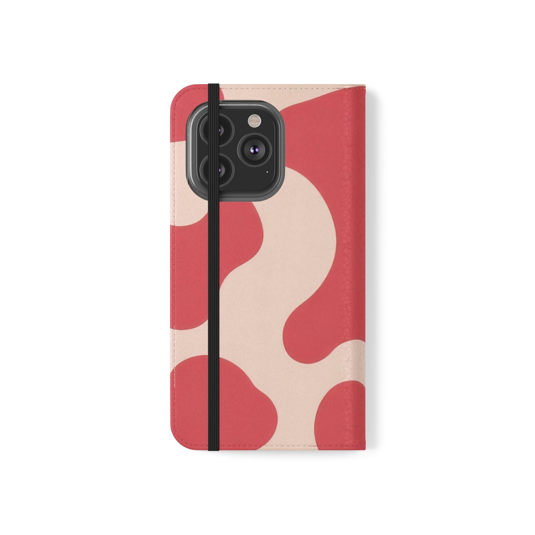 Red Jungle Cow Flip Cases, Artsulli - Art is Long, Life is Short, Phone Case, , , , , , ,