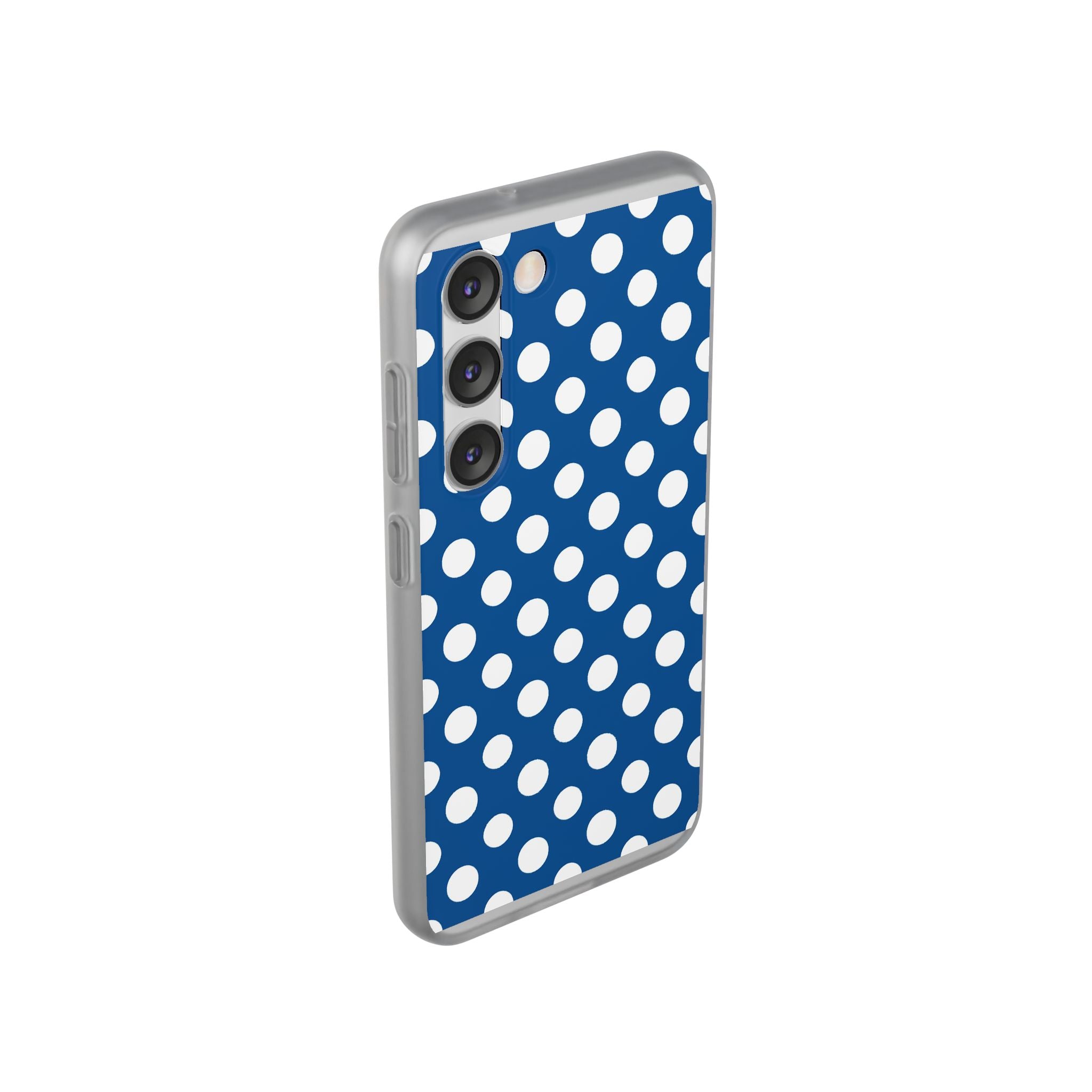 Blue and White Polka Dot iPhone Case, Artsulli - Art is Long, Life is Short, Phone Case, , , , , , ,