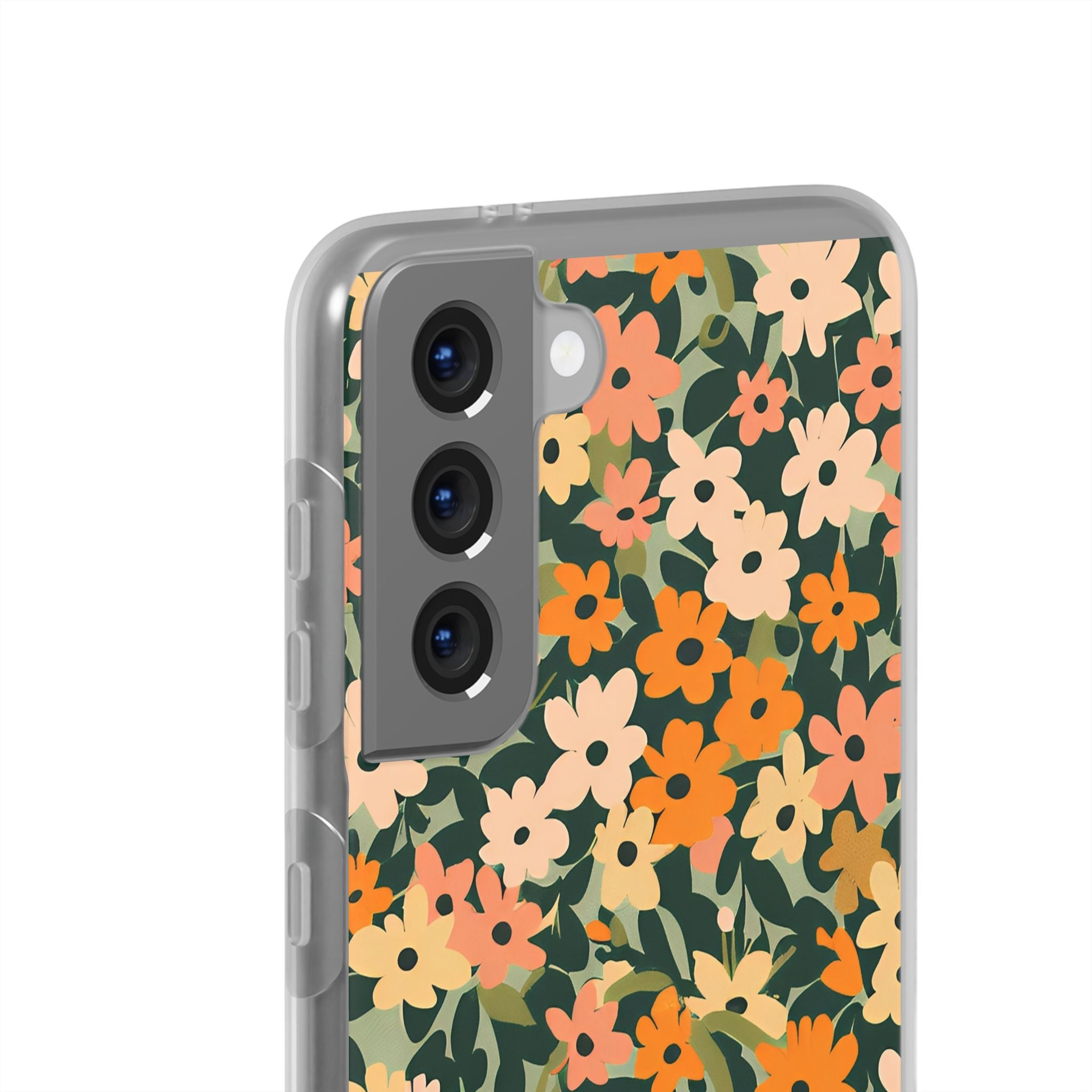 Vibrant Floral Clear Phone Case, Artsulli - Art is Long, Life is Short, Phone Case, , , , , , ,