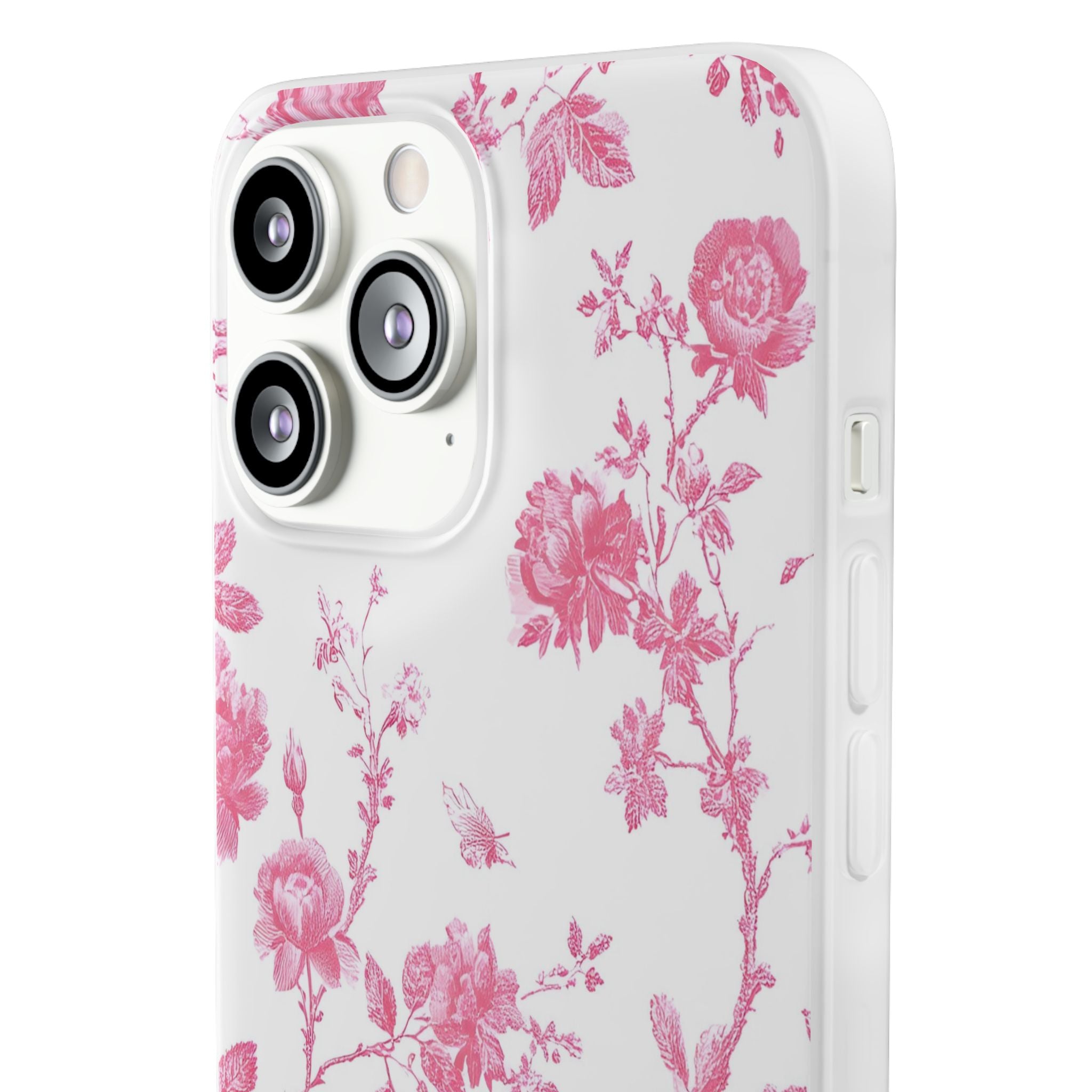 Pink and White Floral iPhone Case