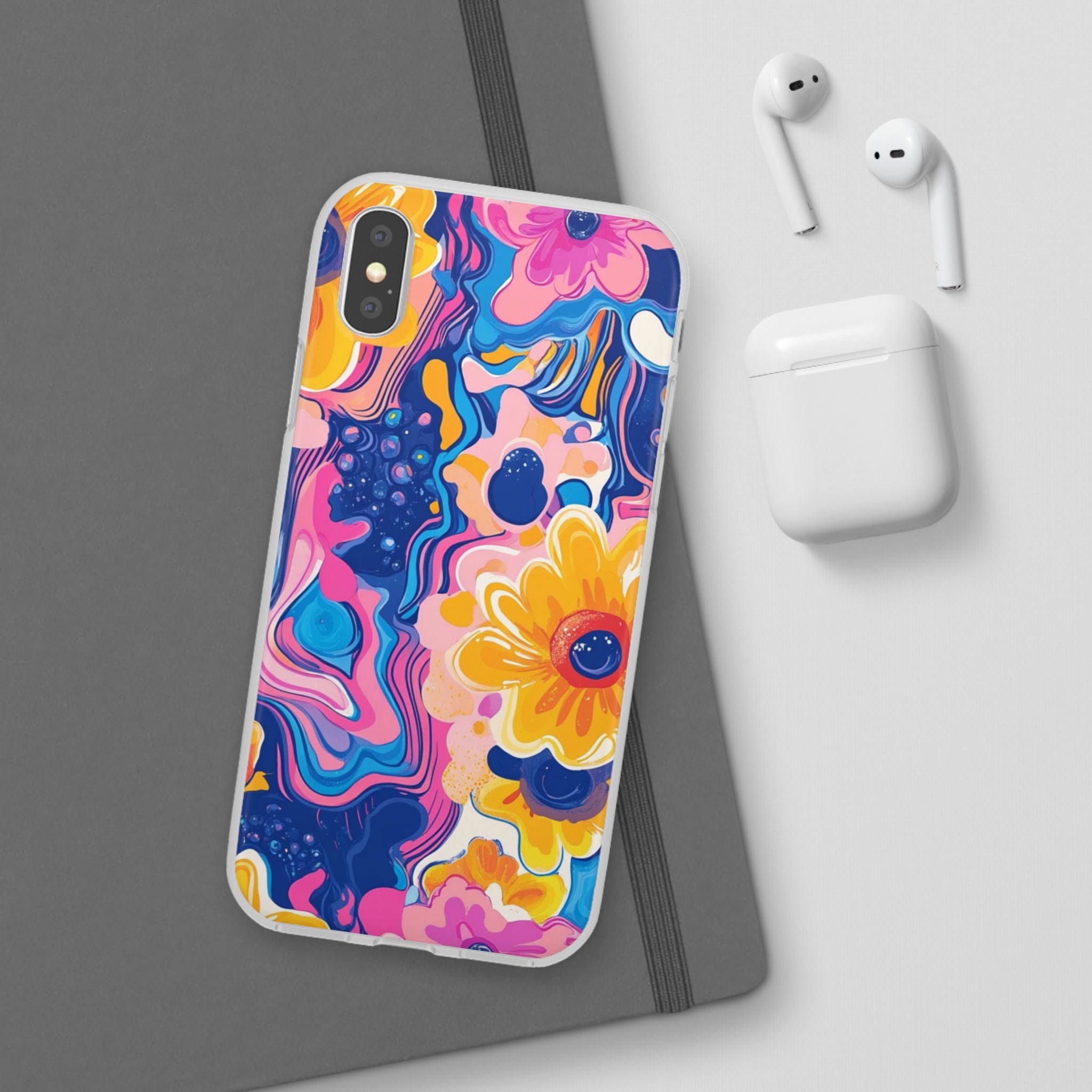Psychedelic Floral iPhone Case, Artsulli - Art is Long, Life is Short, Phone Case, , , , , , ,