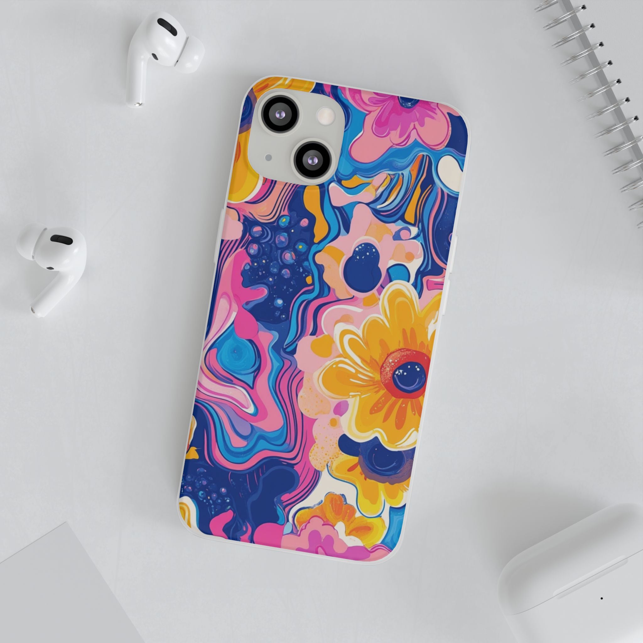 Psychedelic Floral iPhone Case, Artsulli - Art is Long, Life is Short, Phone Case, , , , , , ,