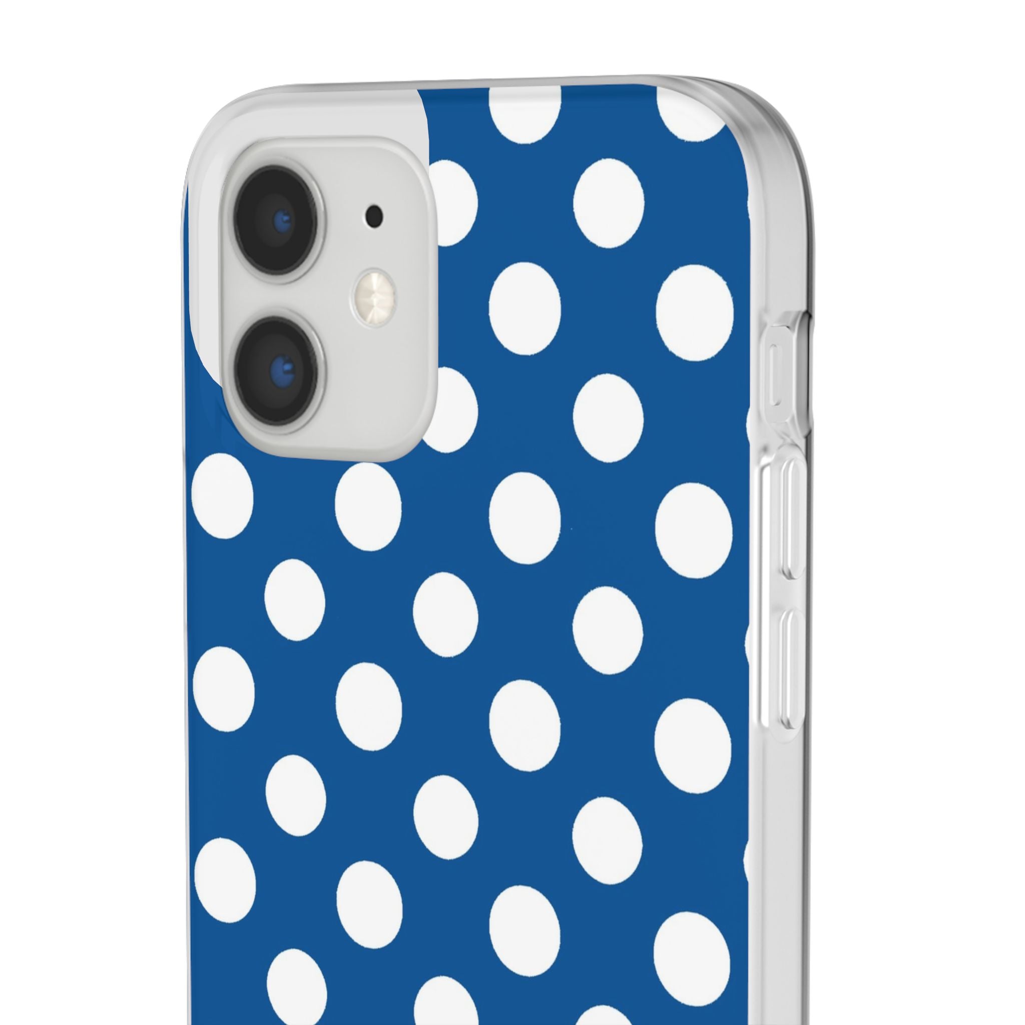 Blue and White Polka Dot iPhone Case, Artsulli - Art is Long, Life is Short, Phone Case, , , , , , ,