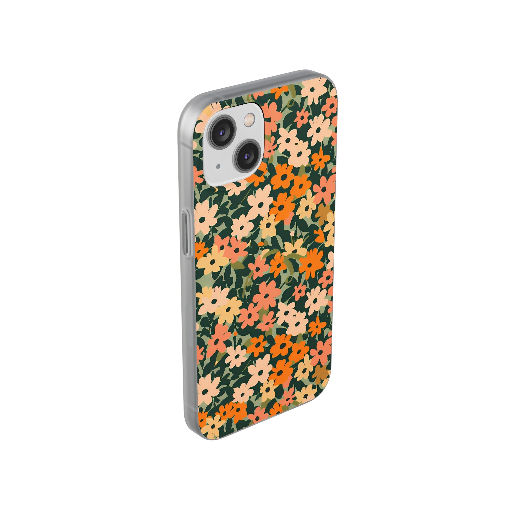 Vibrant Floral Clear Phone Case, Artsulli - Art is Long, Life is Short, Phone Case, , , , , , ,