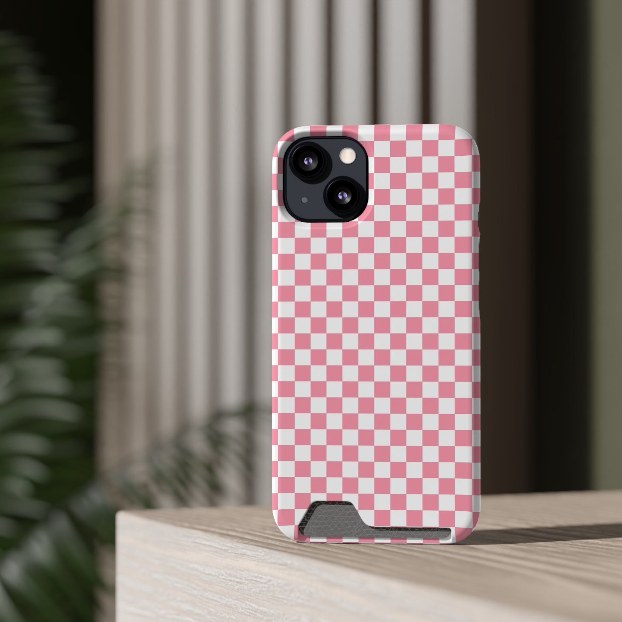 Brigandine Checkered Scene Phone Case With Card Holder, Artsulli - Art is Long, Life is Short, Phone Case, , , , , , ,