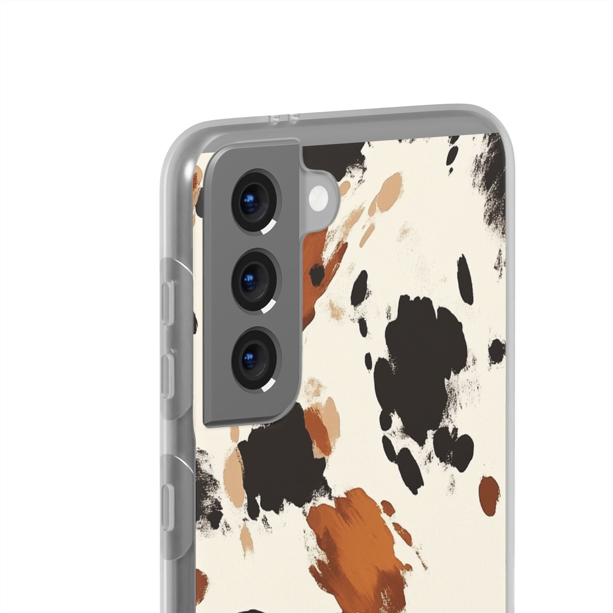 Brown Cow Print Phone Case, Artsulli - Art is Long, Life is Short, Phone Case, , , , , , ,
