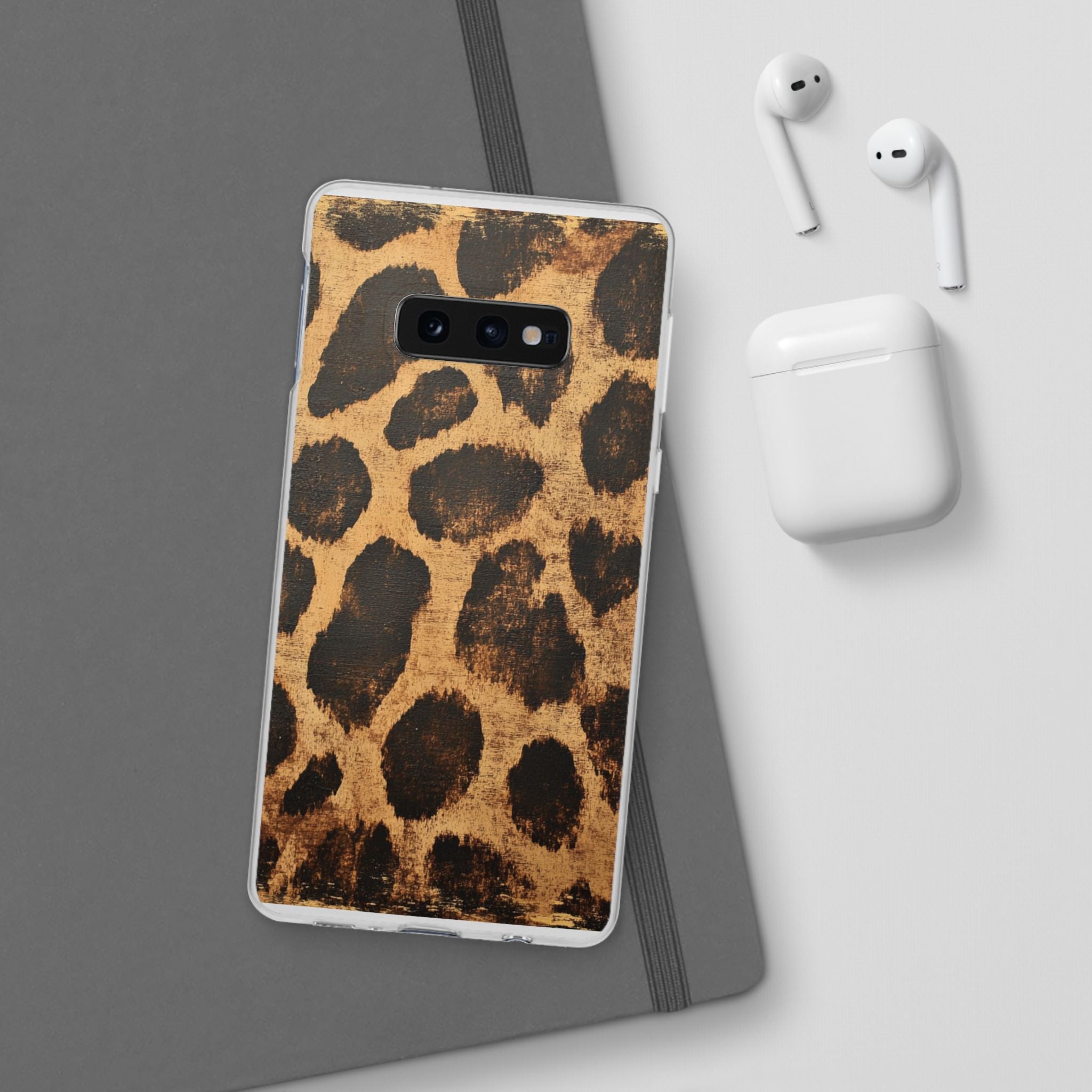 Brown Leopard Print iPhone Case, Artsulli - Art is Long, Life is Short, Phone Case, , , , , , ,