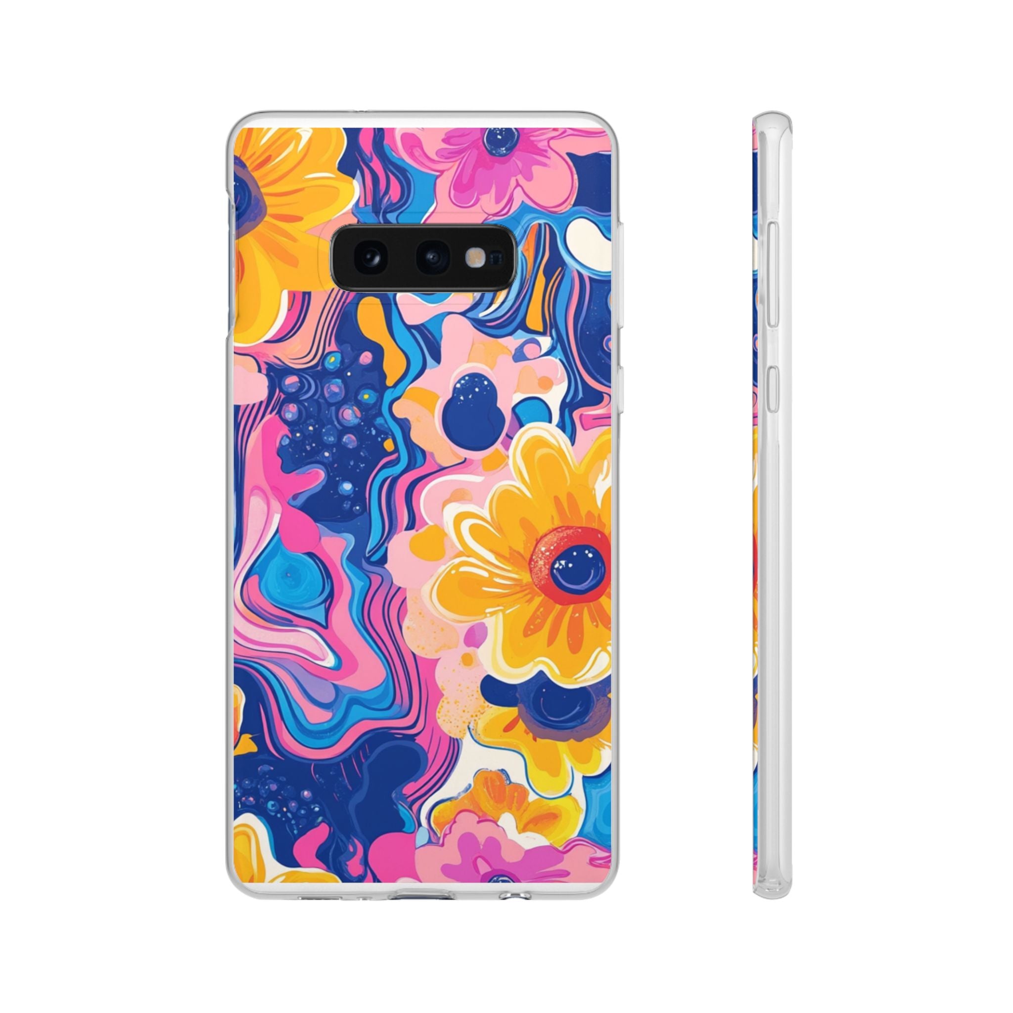 Psychedelic Floral iPhone Case, Artsulli - Art is Long, Life is Short, Phone Case, Size, Samsung Galaxy S10E, , , , , 23079797012440813887
